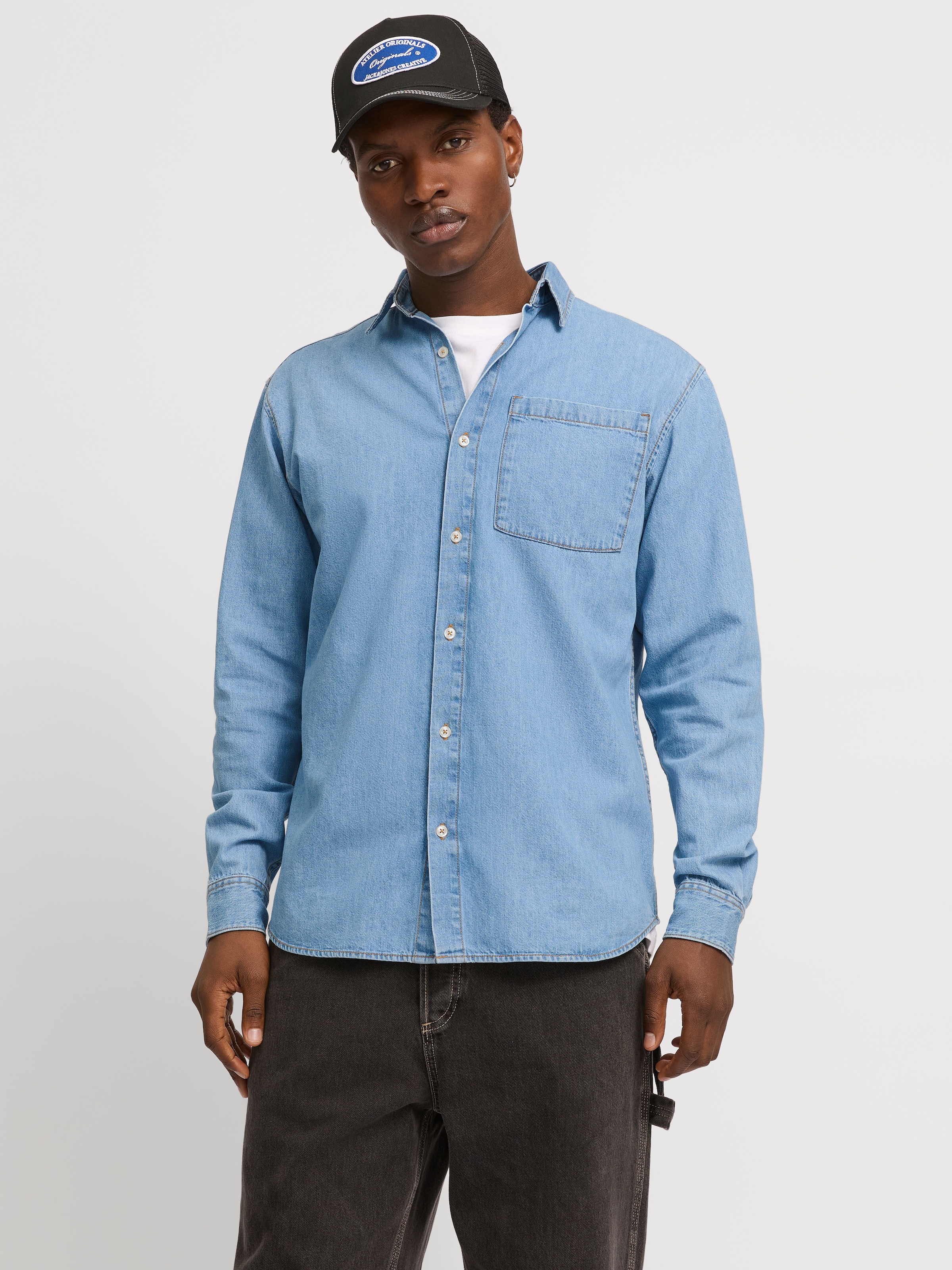 Image of Jack & Jones Jeanshemd "JJICREEK JJSHIRT L/S AKM 596 NOOS"