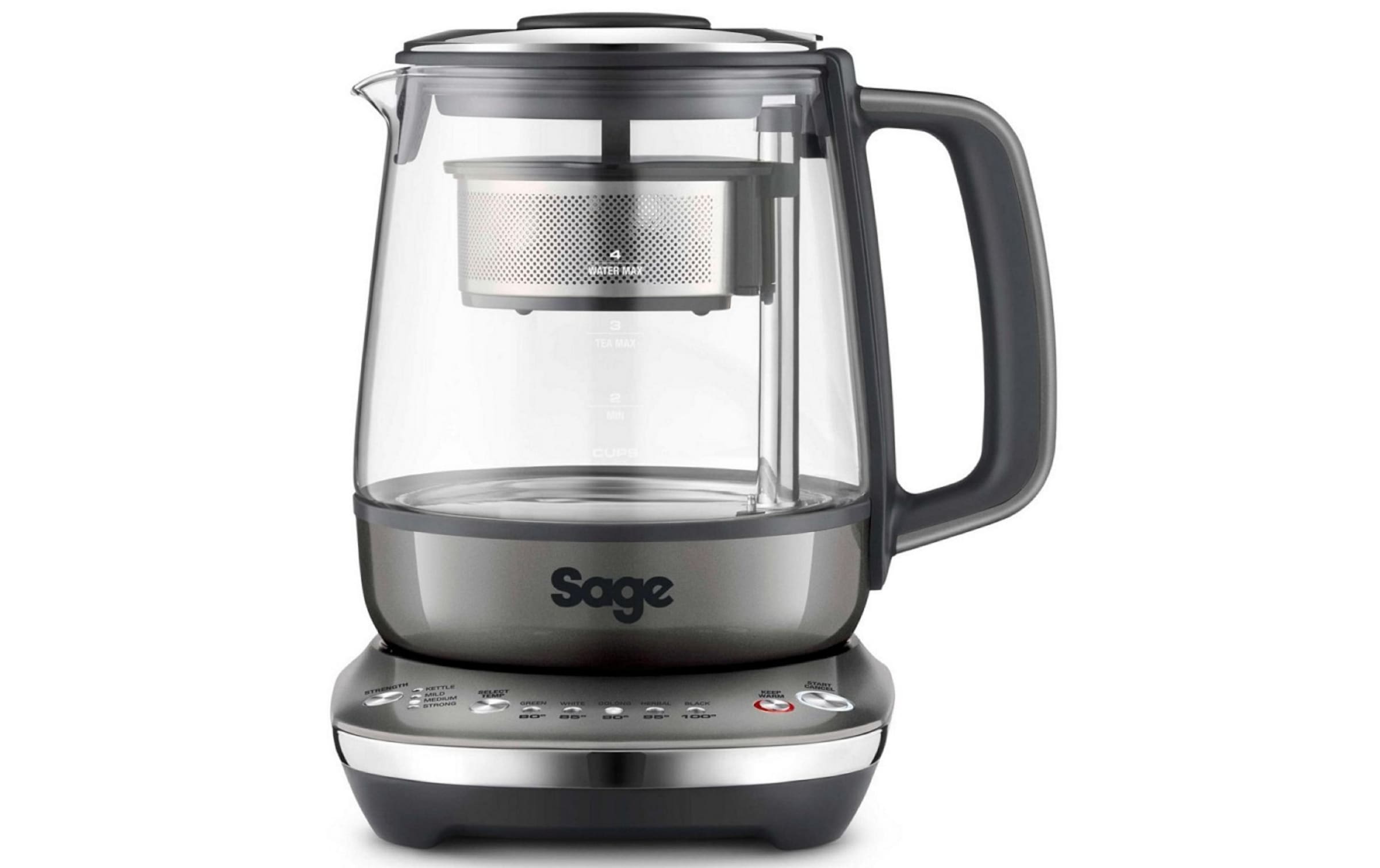 Sage Wasserkocher »Tea Maker Compact«, 1 l, Tee-Ziehzeit einstellbar, Tee-Funktion, Sichtfenster, Temperaturregler