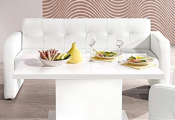 exxpo - sofa fashion Sitzbank »Barista Küchensofa, kompakte Stellmasse, Sitzhöhe 49cm« mit Rückenlehne