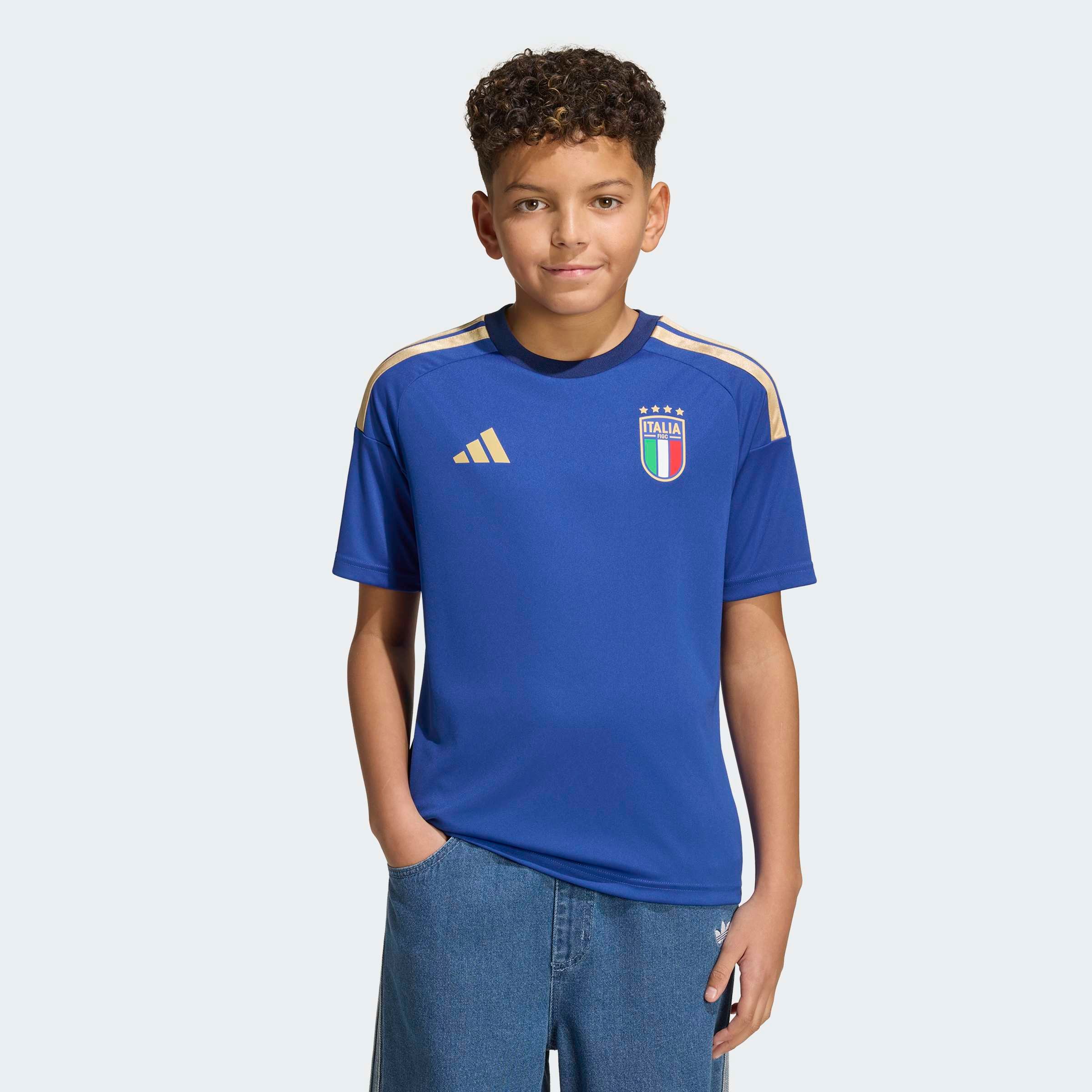 adidas Performance Maillot de foot »FIGC H JSY FANY« maillot de football pour enfants, sans fermeture, en polyester