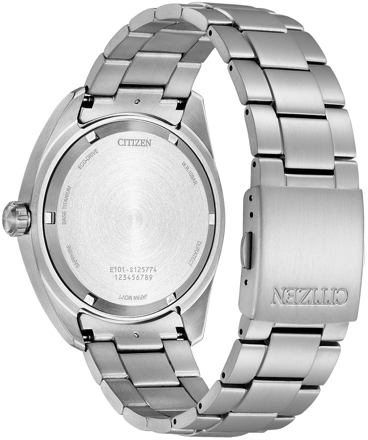 Citizen Montre solaire montre-bracelet, montre homme, date, titane