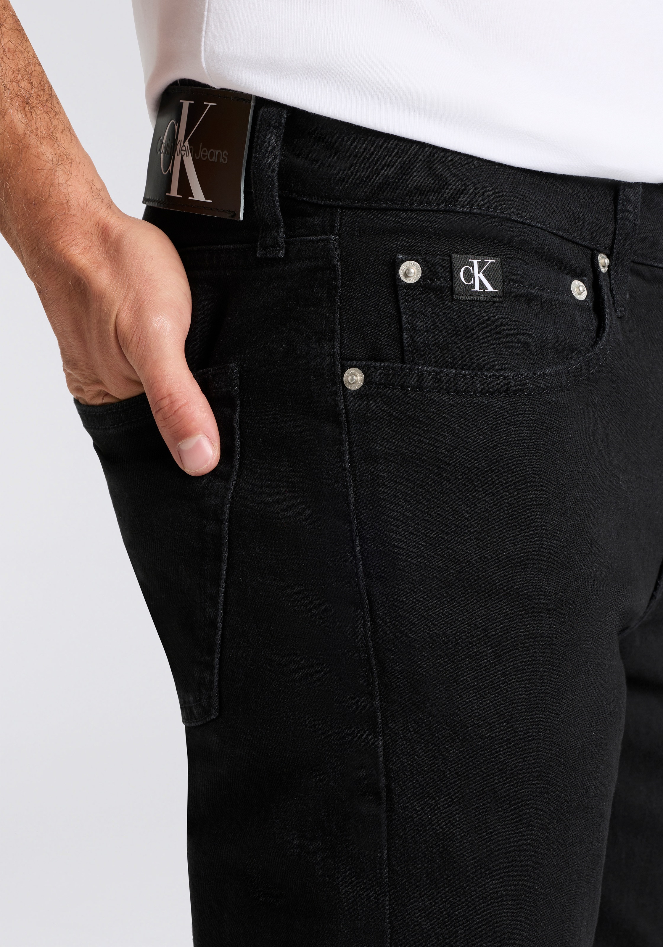 Calvin Klein Jeans Slim-fit-Jeans »SLIM TAPER« mit Markenlabel