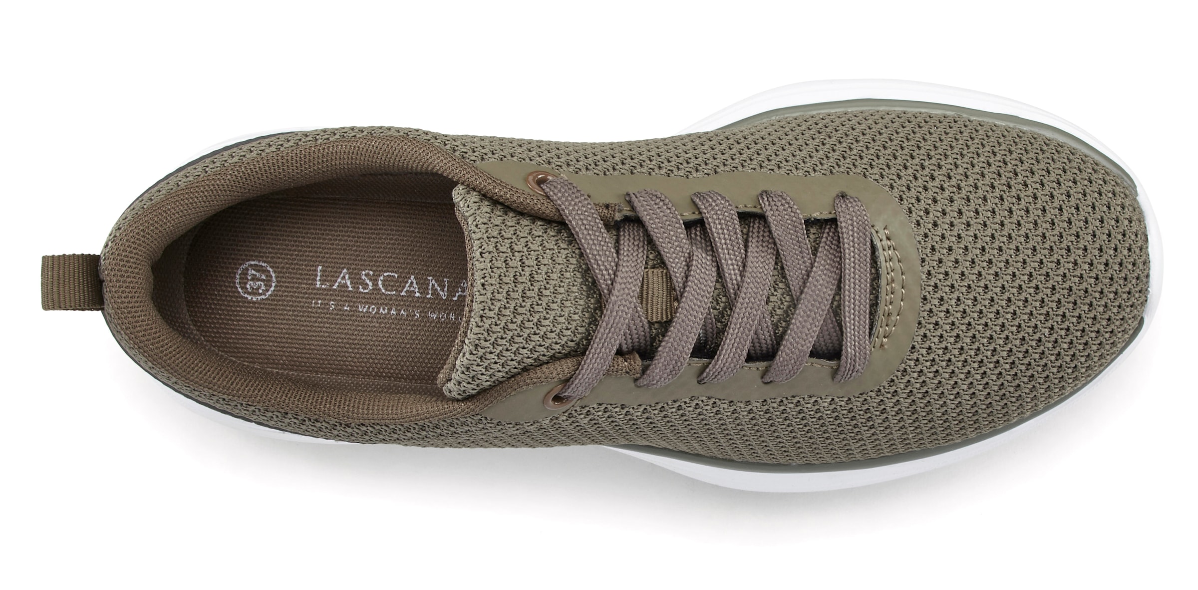 LASCANA Sneaker, Schnürhalbschuh, Halbschuh, Freizeitschuh ultraleicht VEGAN