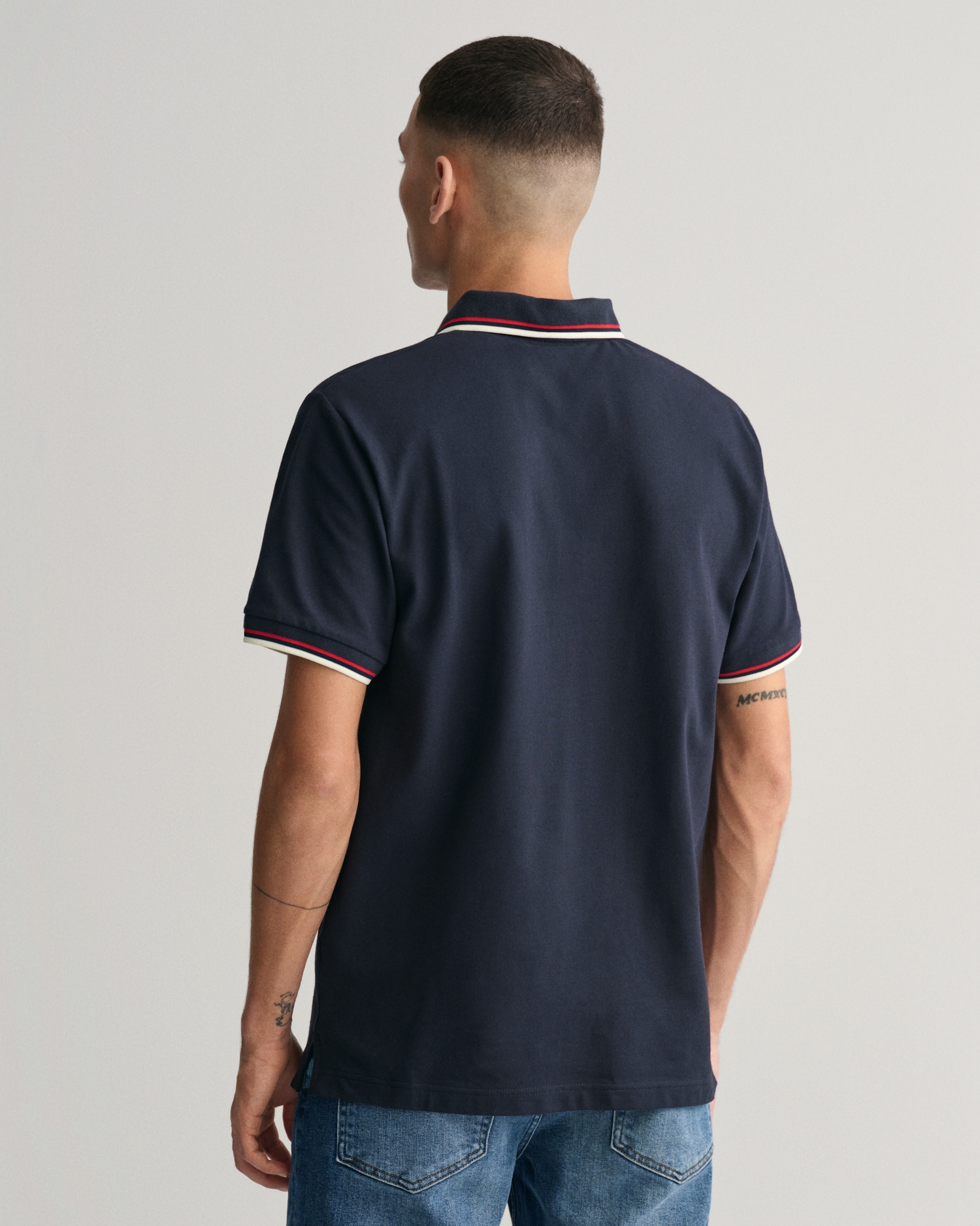 Gant Poloshirt »2-COL TIPPING SS PIQUE POLO«, mit Randstreifen in 2 Farben am Kragen und Ärmel