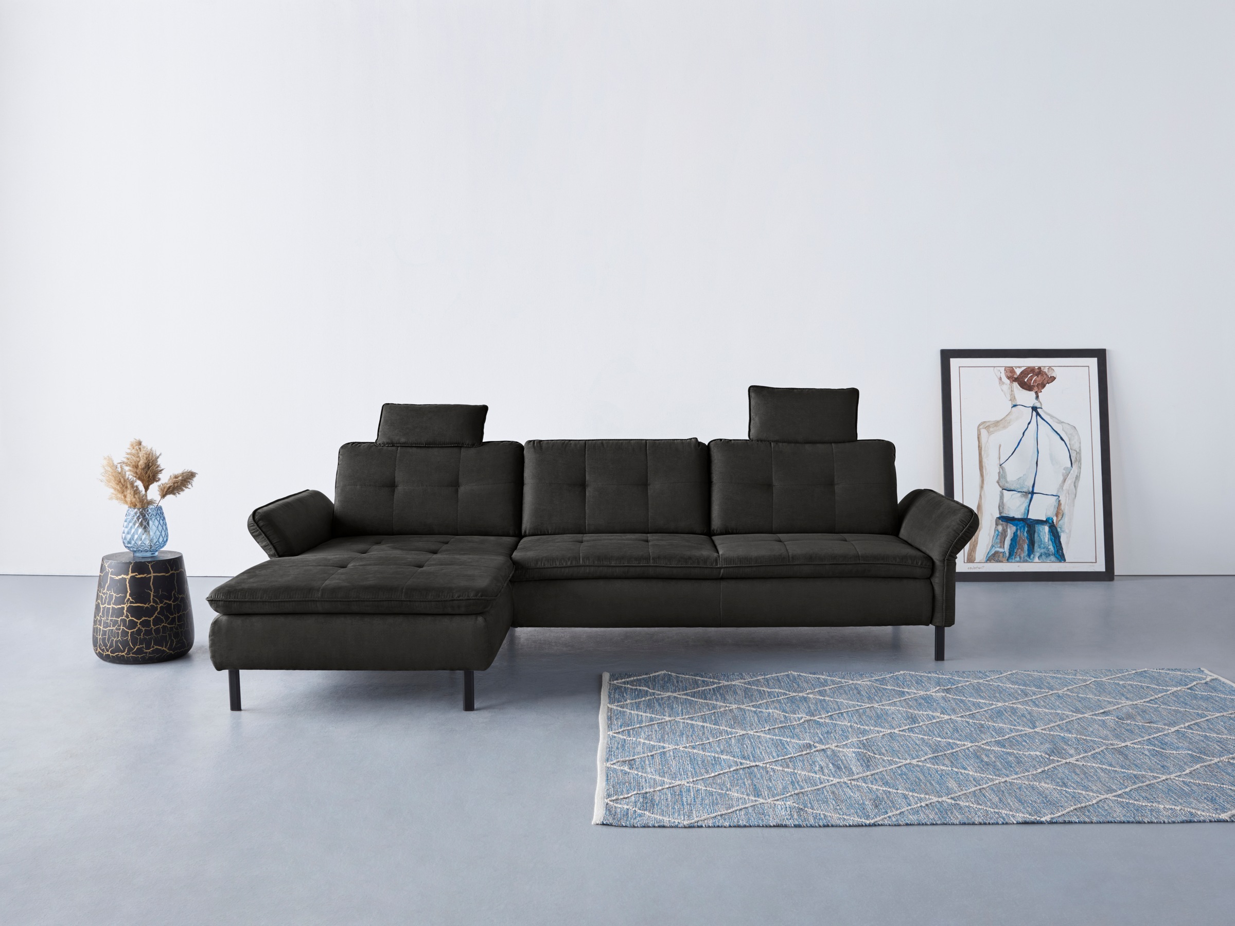 Image of Home affaire Ecksofa "Birkholm L-Form" Armlehnverstellung, auch in Easy Clean Bezug - mit Wasser zu reinigen