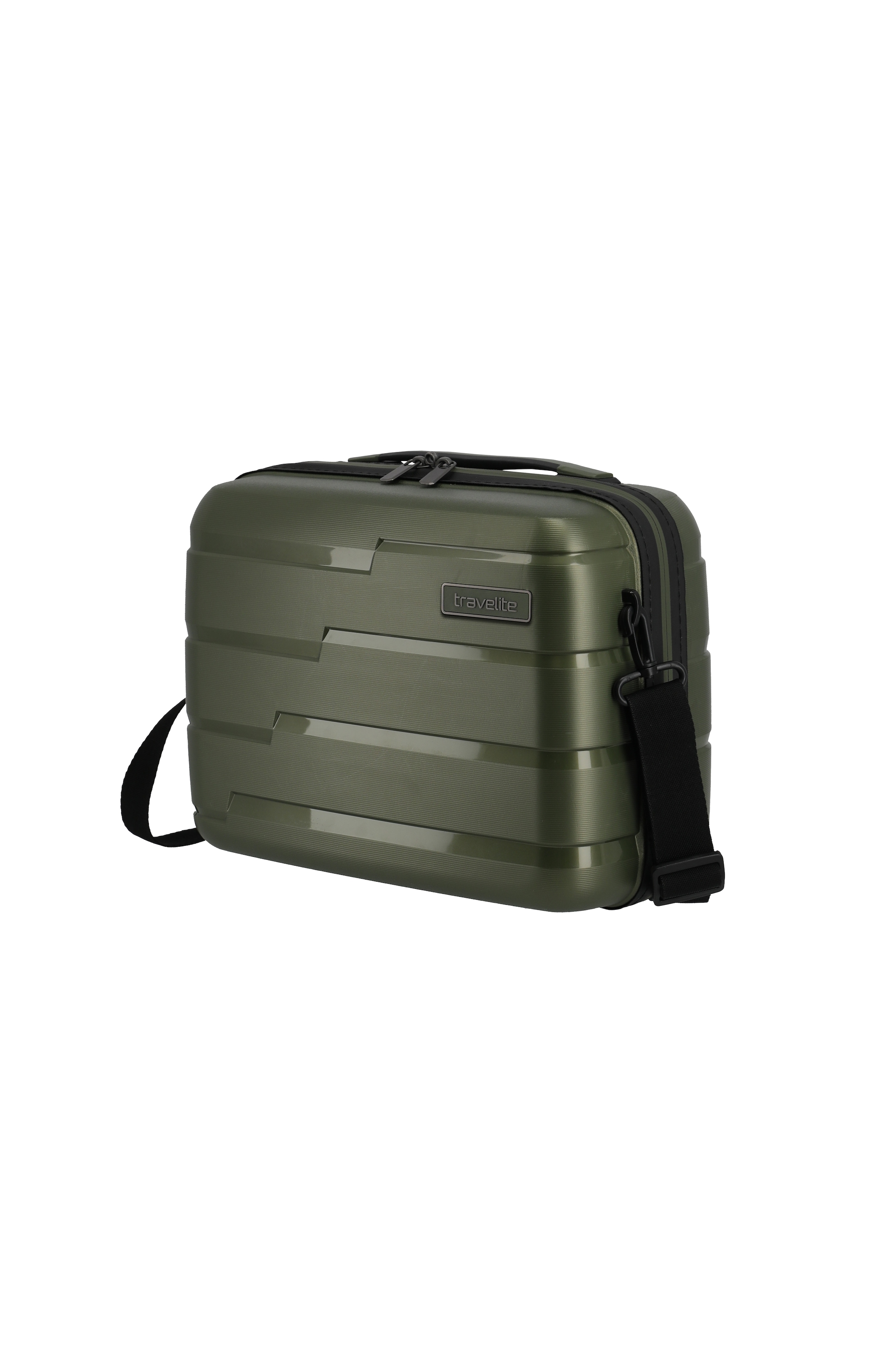 travelite Trousse de beauté »AIR BASE Kosmetikkoffer Hartschale« avec serrure TSA et fonction d’emboîtement – robuste et léger
