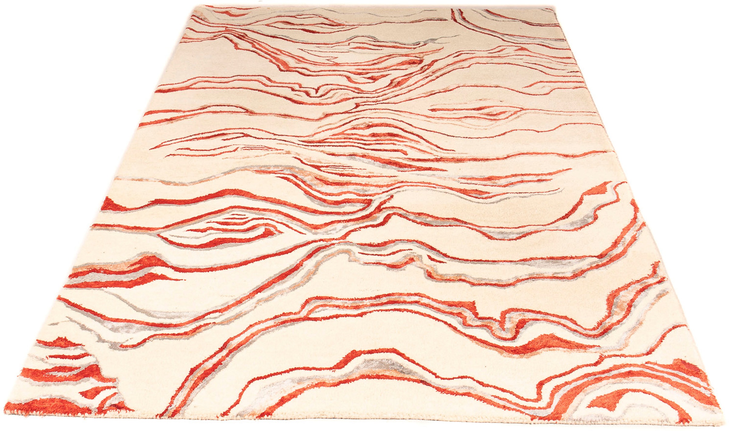 Image of morgenland Designteppich »Designer - 244 x 151 cm - beige«, rechteckig, 8 mm Höhe, Wohnzimmer, Einzelstück bei Ackermann Versand Schweiz