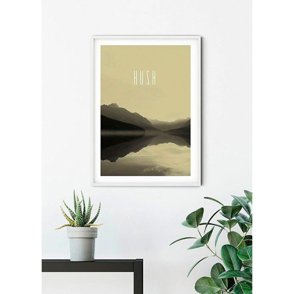 Komar Poster »Word Lake Hush Sand«, Natur, (1 St.)