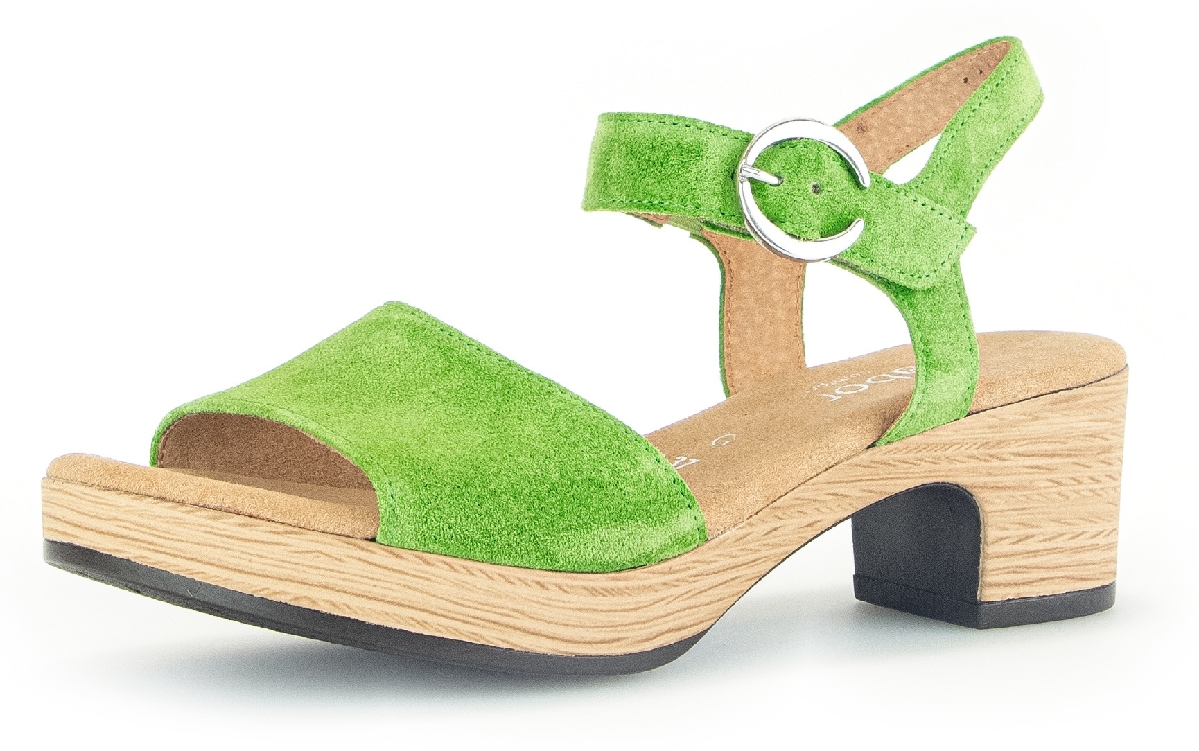 Sandalette »KRETA«, Blockabsatz, Sommerschuh, Riemchensandale mit Glitterdruck, Weite G