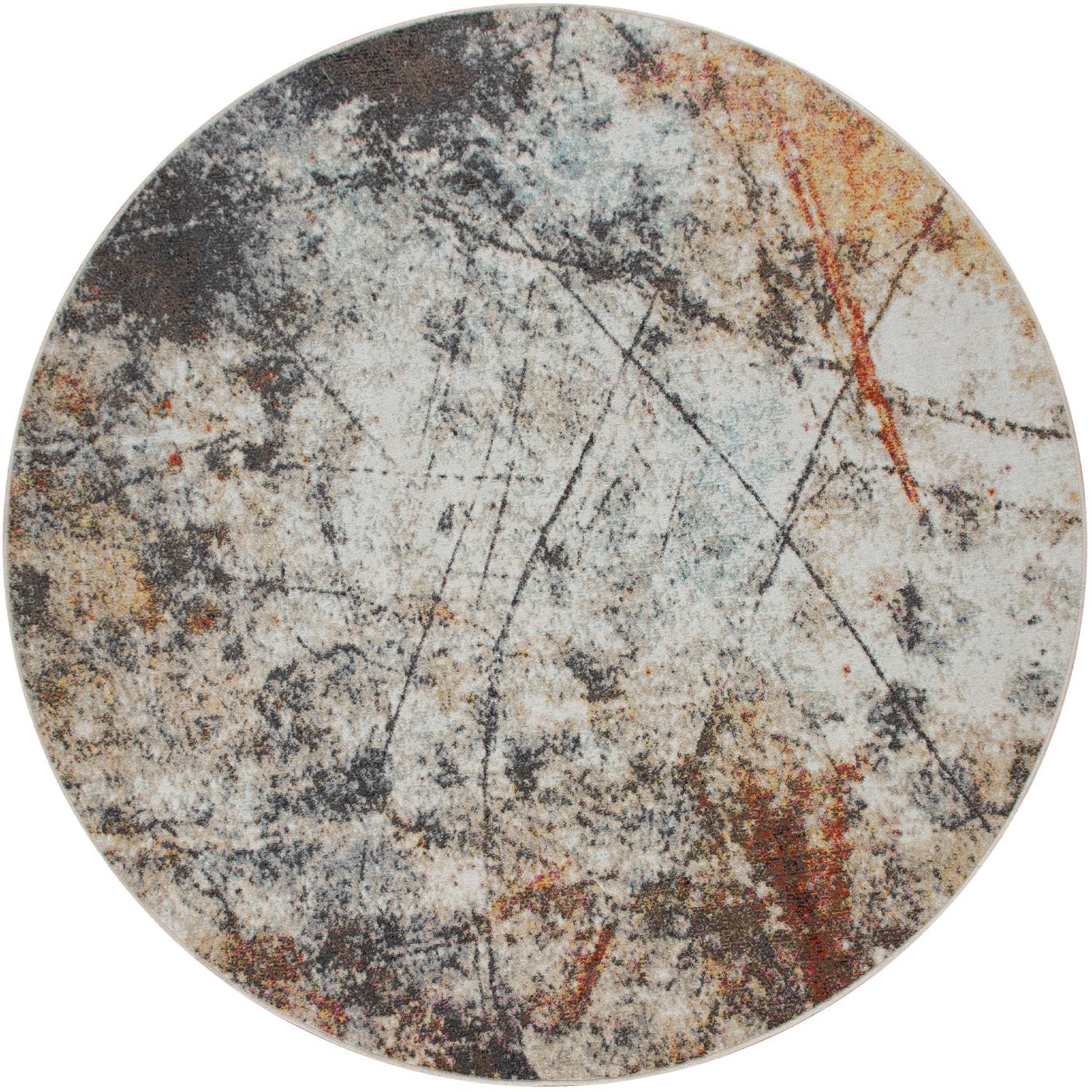 Image of Paco Home Teppich »Artigo 439«, rund, 2 mm Höhe, Kurzflor, modernes Design, In- und Outdoor geeignet, ideal im Wohnzimmer & Schlafzimmer bei Ackermann Versand Schweiz