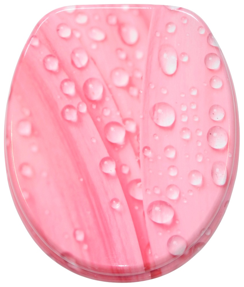 Image of Sanilo WC-Sitz "Pink Flower mit Absenkautomatik & Quick Release" Premium Toilettendeckel, abnehmbar, leichte Montage von oben