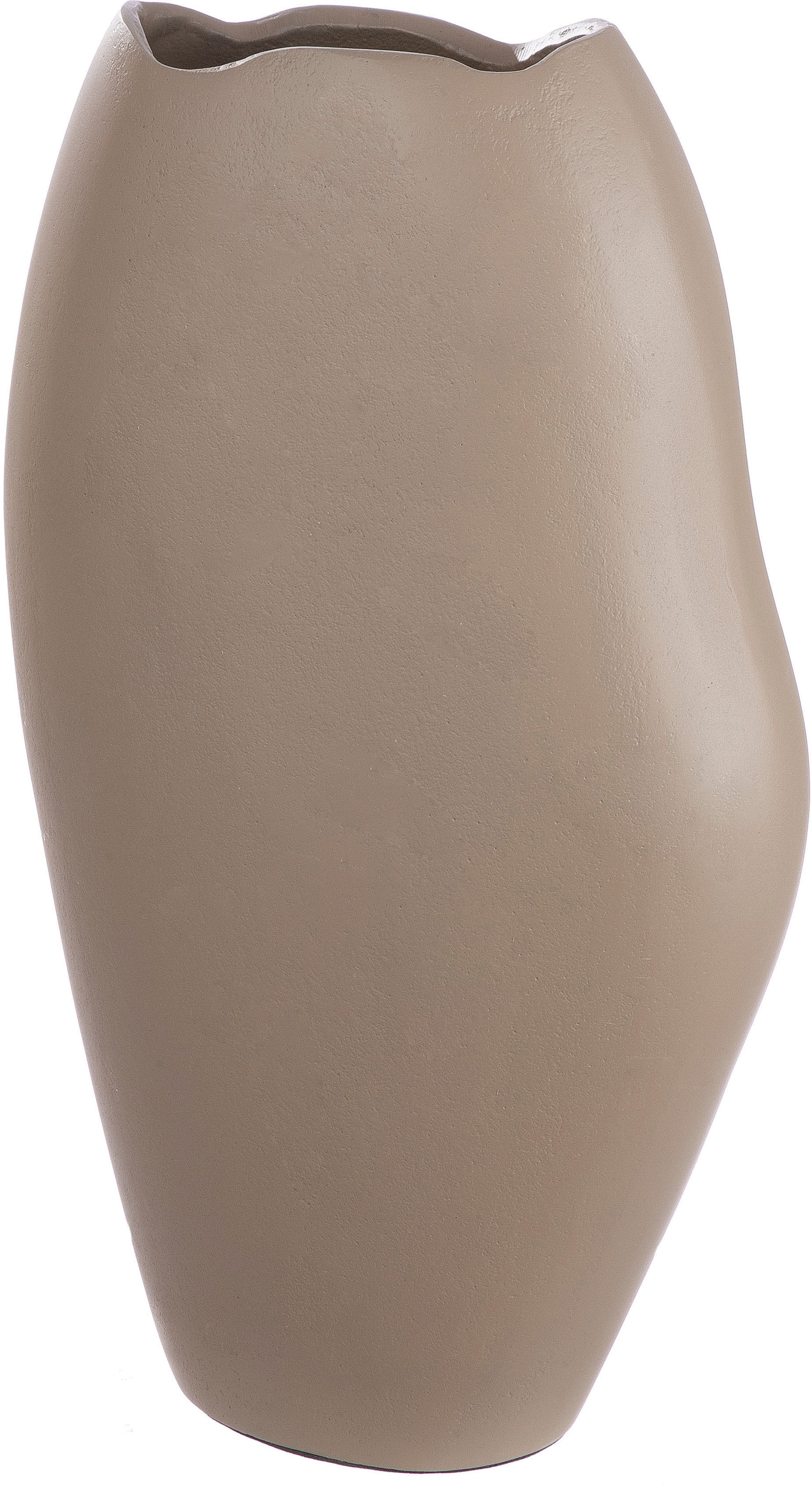 Image of Casablanca by Gilde Tischvase "Helena, Dekovase" Vase aus Aluminium, mit geschwungenem Rand, Höhe ca. 33 cm