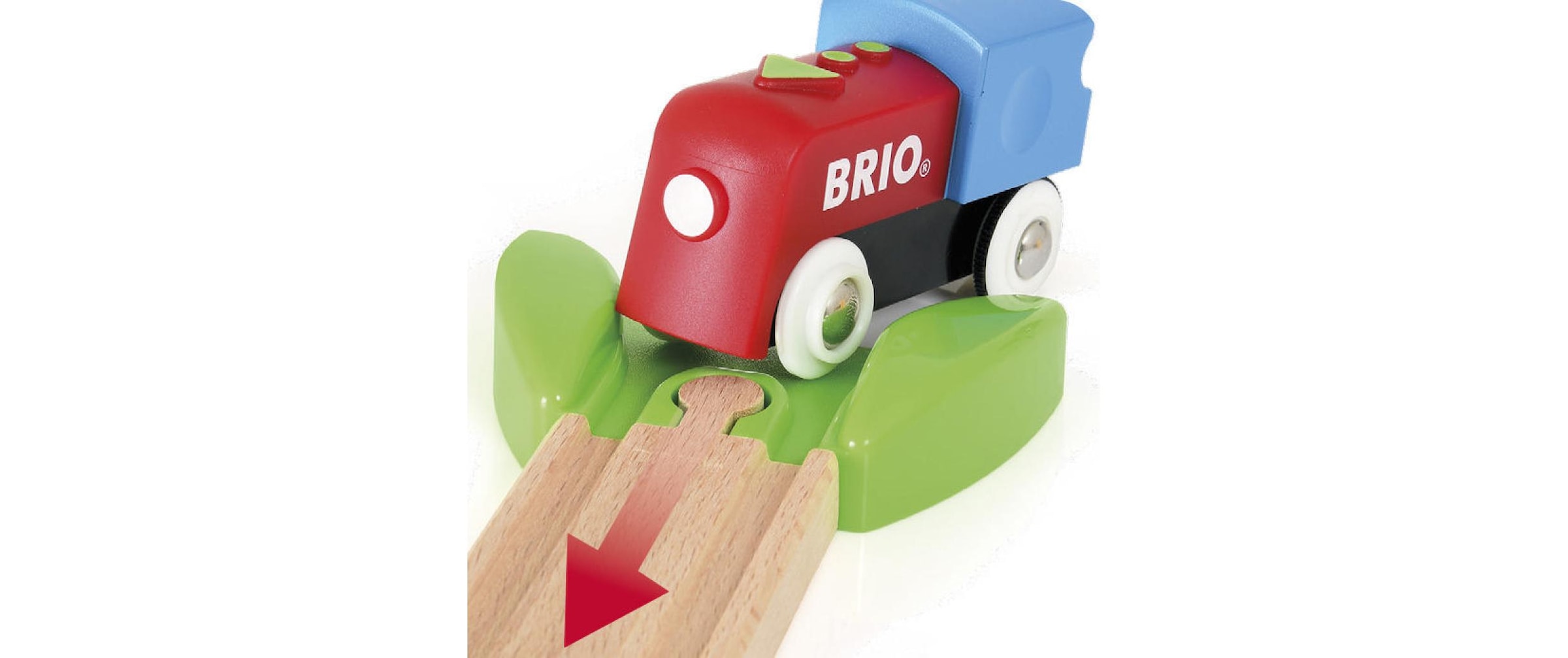 BRIO® Spielzeugeisenbahn-Erweiterung »Mein erstes BRIO Bahn Set mit Batterielok«, (Set)