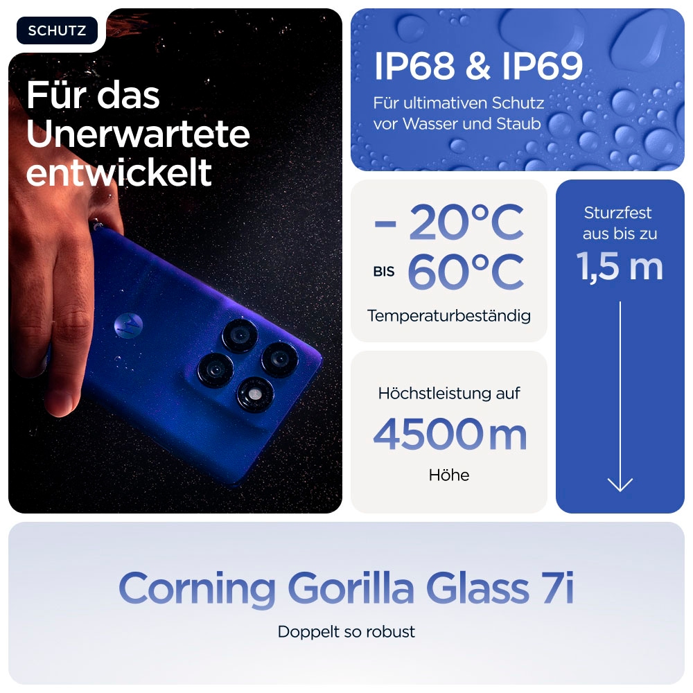 Motorola Smartphone »Edge 60 Pro« Dazzling Blue