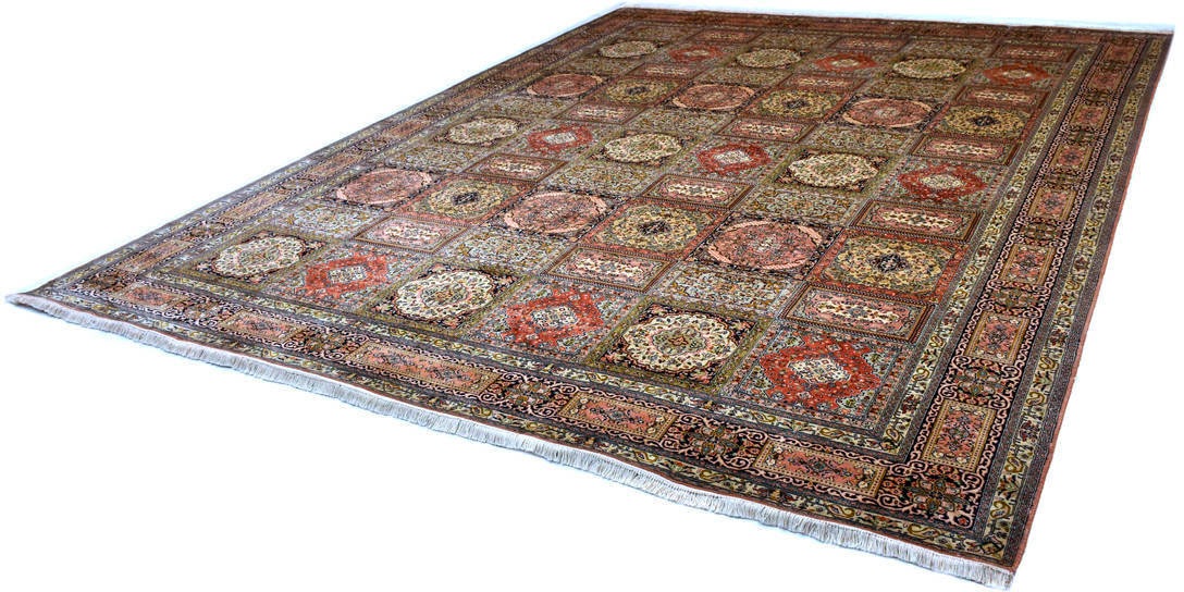 Image of Kayoom Seidenteppich »Boxes 999«, rechteckig, 10 mm Höhe, Einzelstück mit Zertifikat, Wohnzimmer bei Ackermann Versand Schweiz