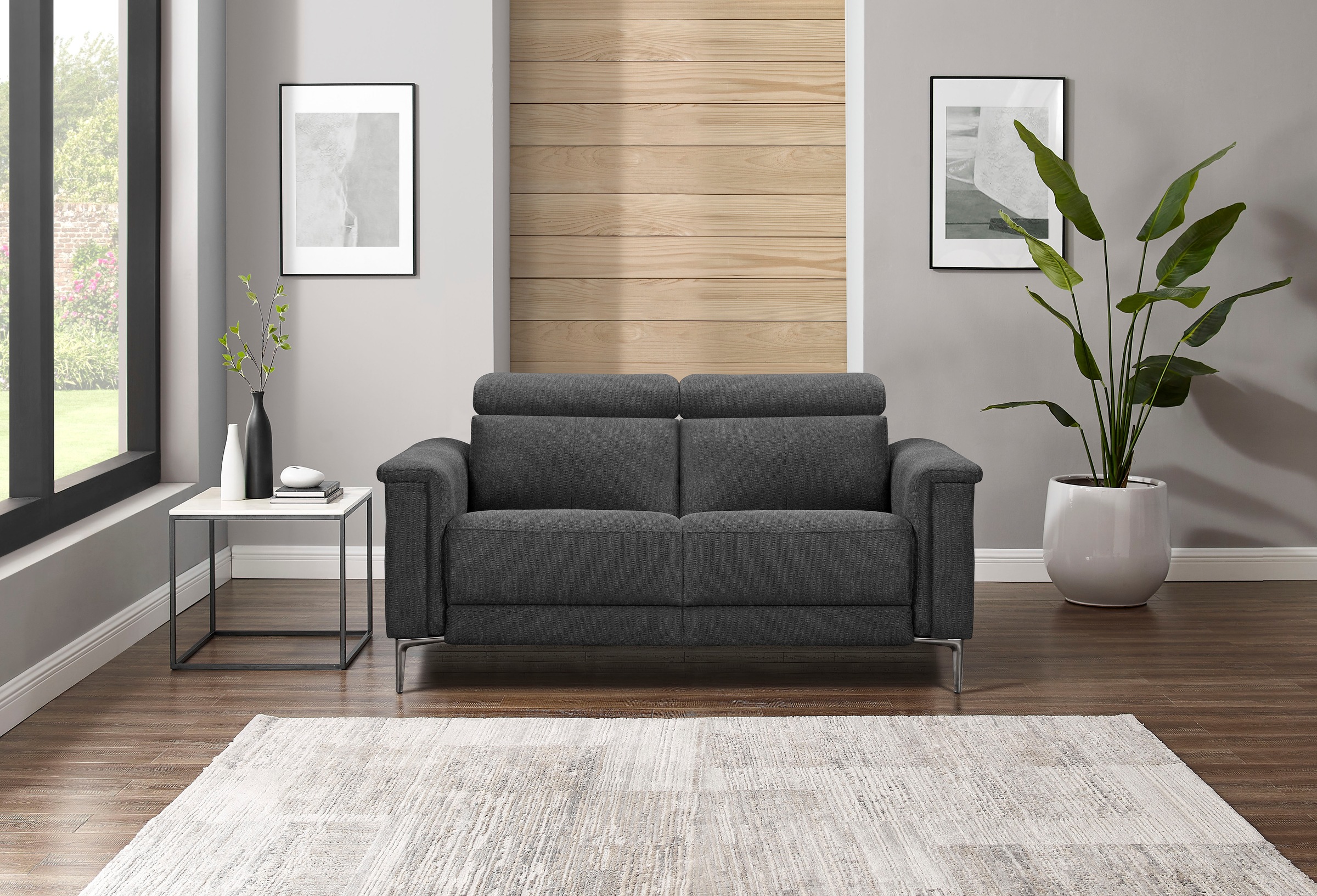 Places of Style 2-Sitzer »Lund«, manueller od. elektrischer Relaxfunktion und USB-A