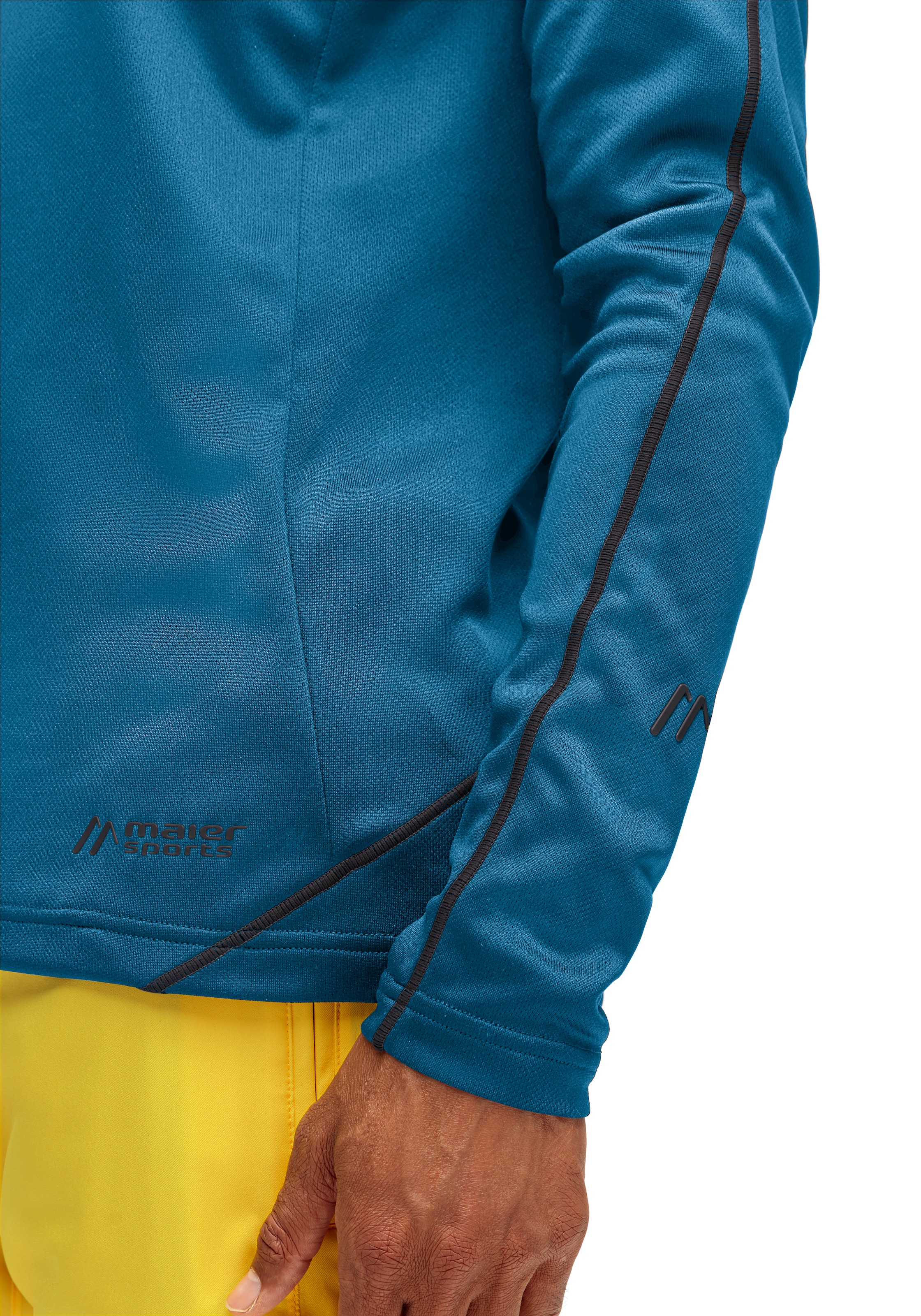 Maier Sports Funktionsshirt »Roger« funktionaler Herren Midlayer für Outdoor Touren und Ausflüge
