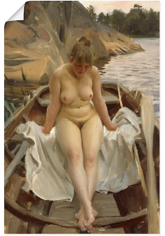 Wandbild »In Werners Ruderboot«, Erotische Bilder, (1 St.), als Leinwandbild, Poster...