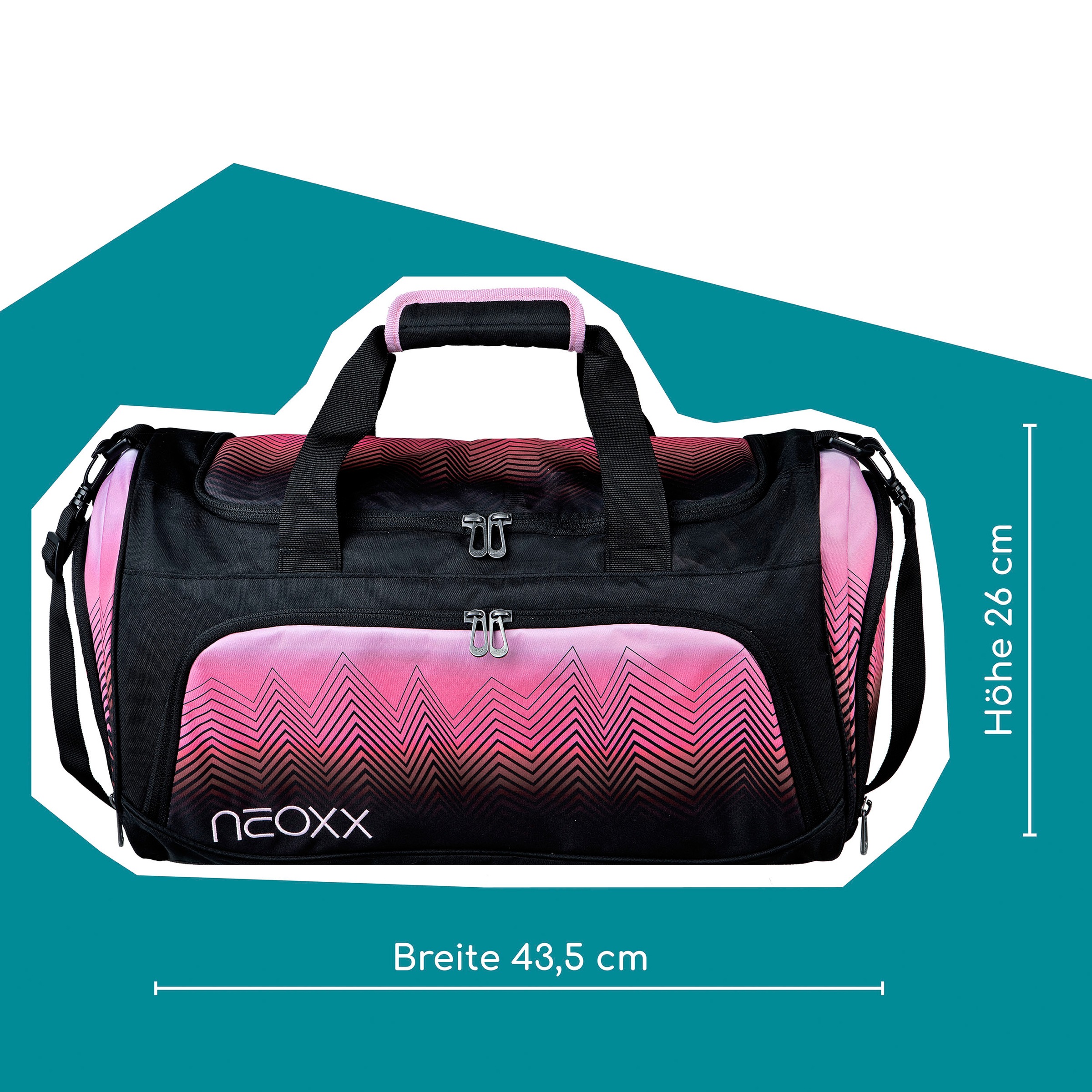 neoxx Sporttasche »Move, Sweet like Sunset«, teilweise aus recyceltem Material