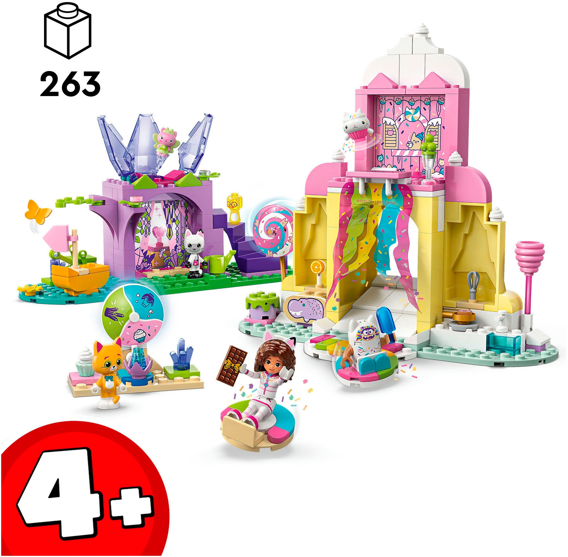 LEGO® Konstruktionsspielsteine »Zuckerguss-Gebirge und Kätzchen-Garten (11205), LEGO Gabby's Dollhouse« Made in Europe