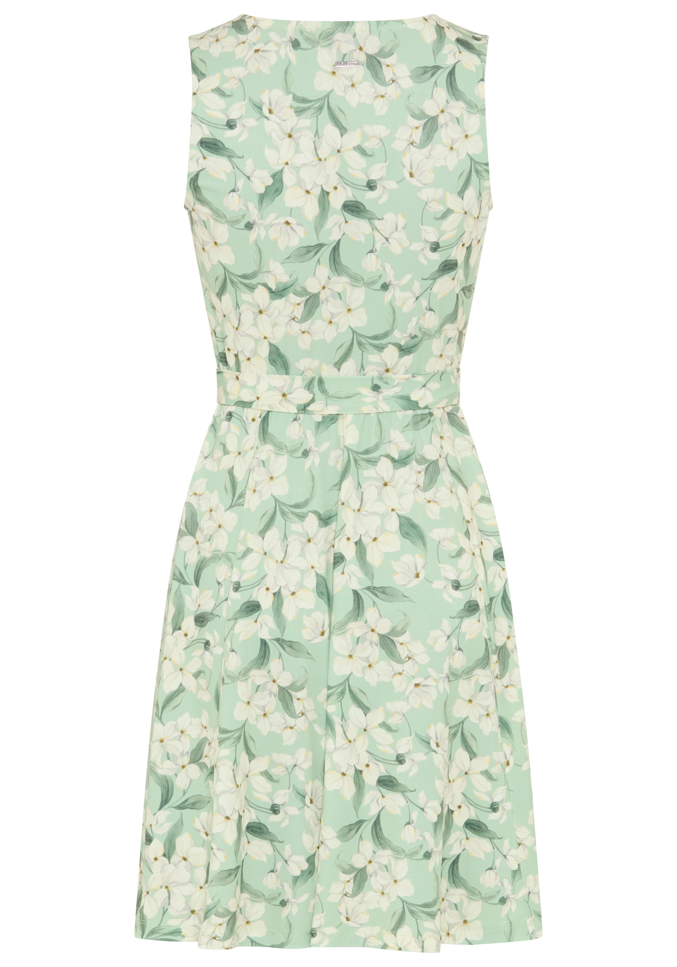 Laura Scott Sommerkleid casual Stil, aus Polyester und Elasthan, geblümt