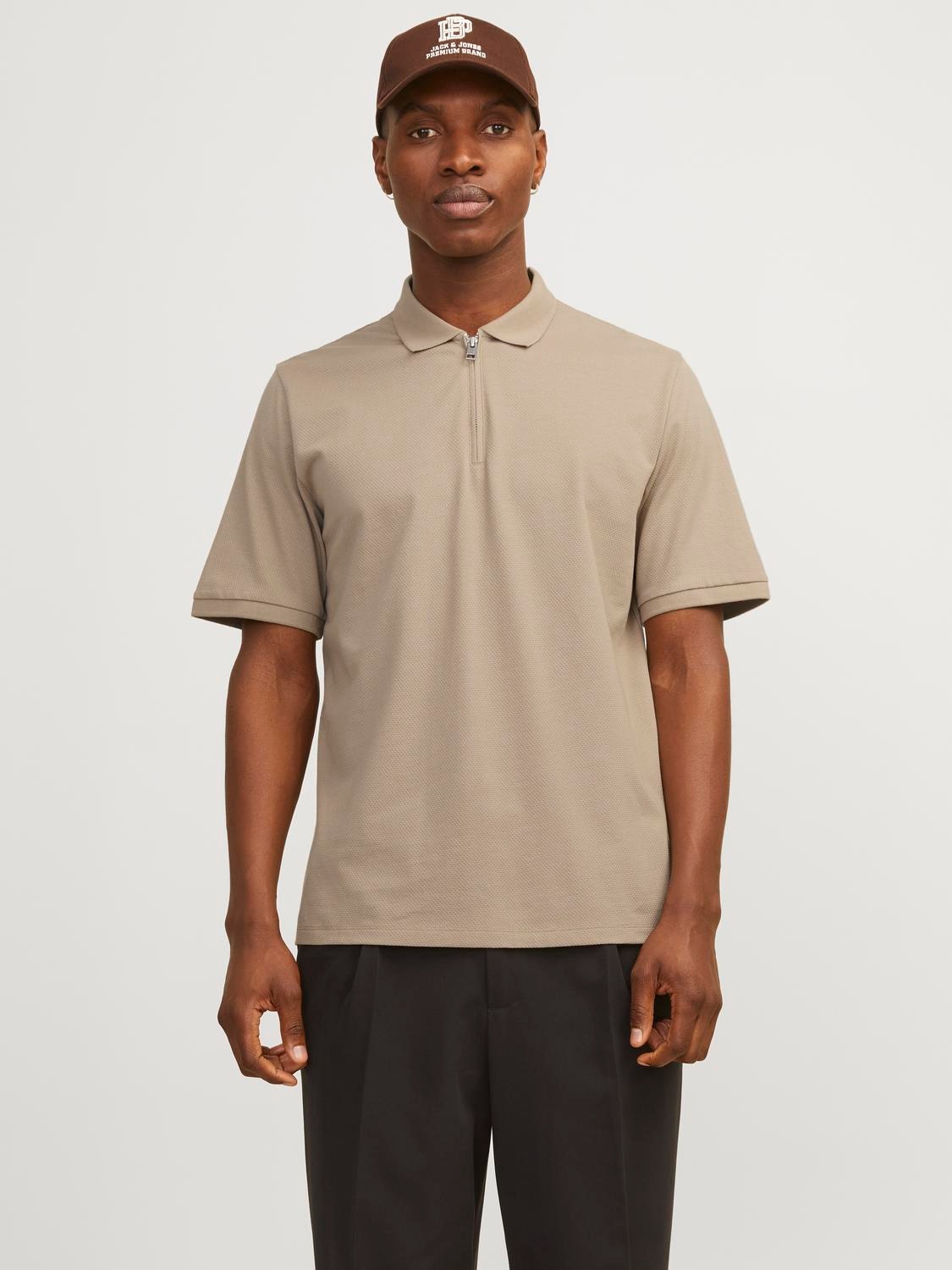 Poloshirt »JJEMAC ZIP SS POLO SN«