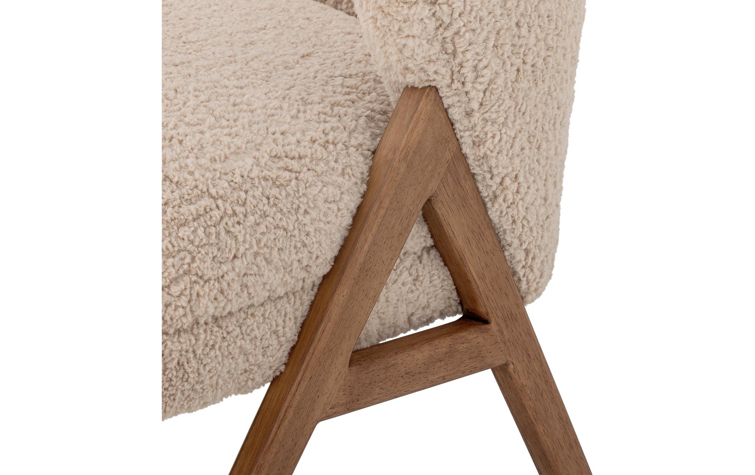 Bloomingville Sessel »Camino Holz/Textil«