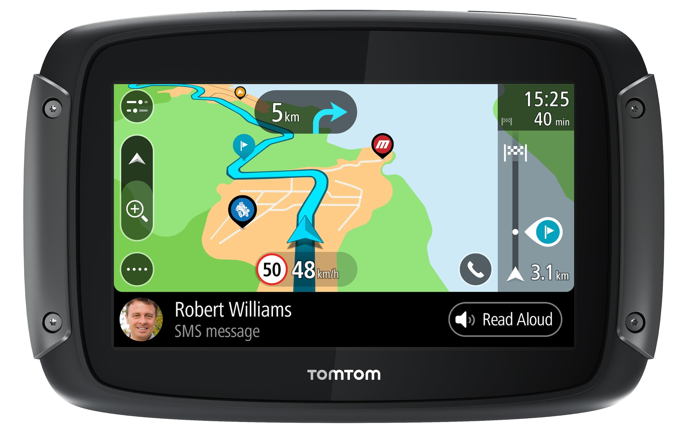 TomTom Navigationsgerät »Rider 550 W«, (Weltweit)
