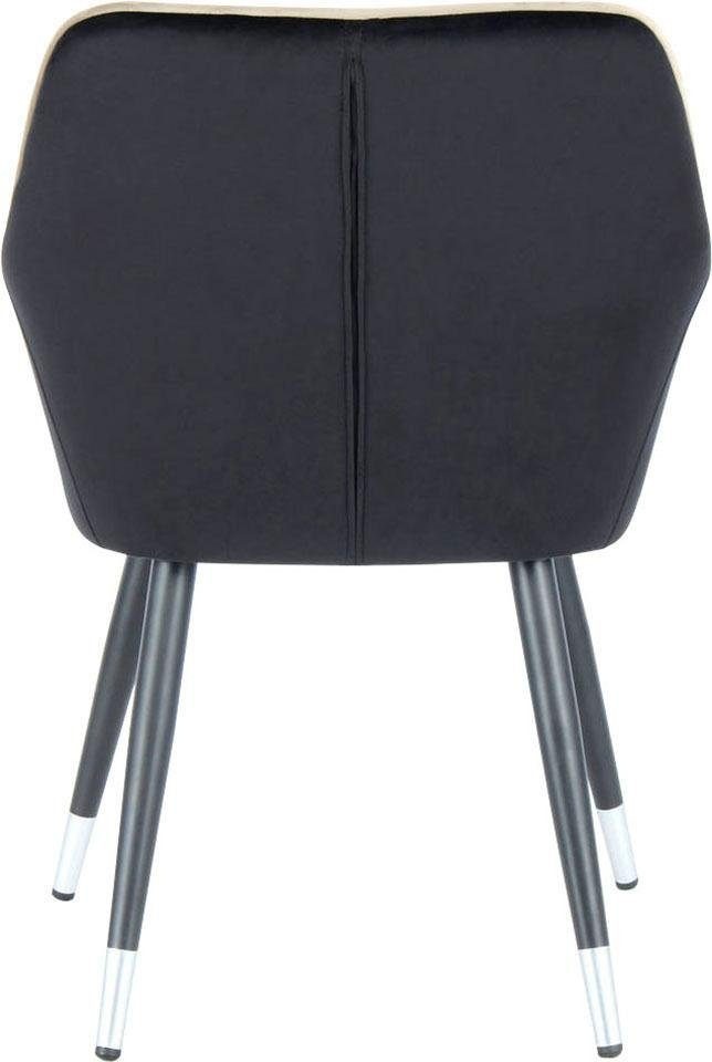 Kayoom Stuhl »Amino 625, stilvoller Design-Stuhl,samtweicher Bezug aus Velvet-Stoff«, 1 St., samtweicher Bezug, elegant, glamourös, elegante Optik