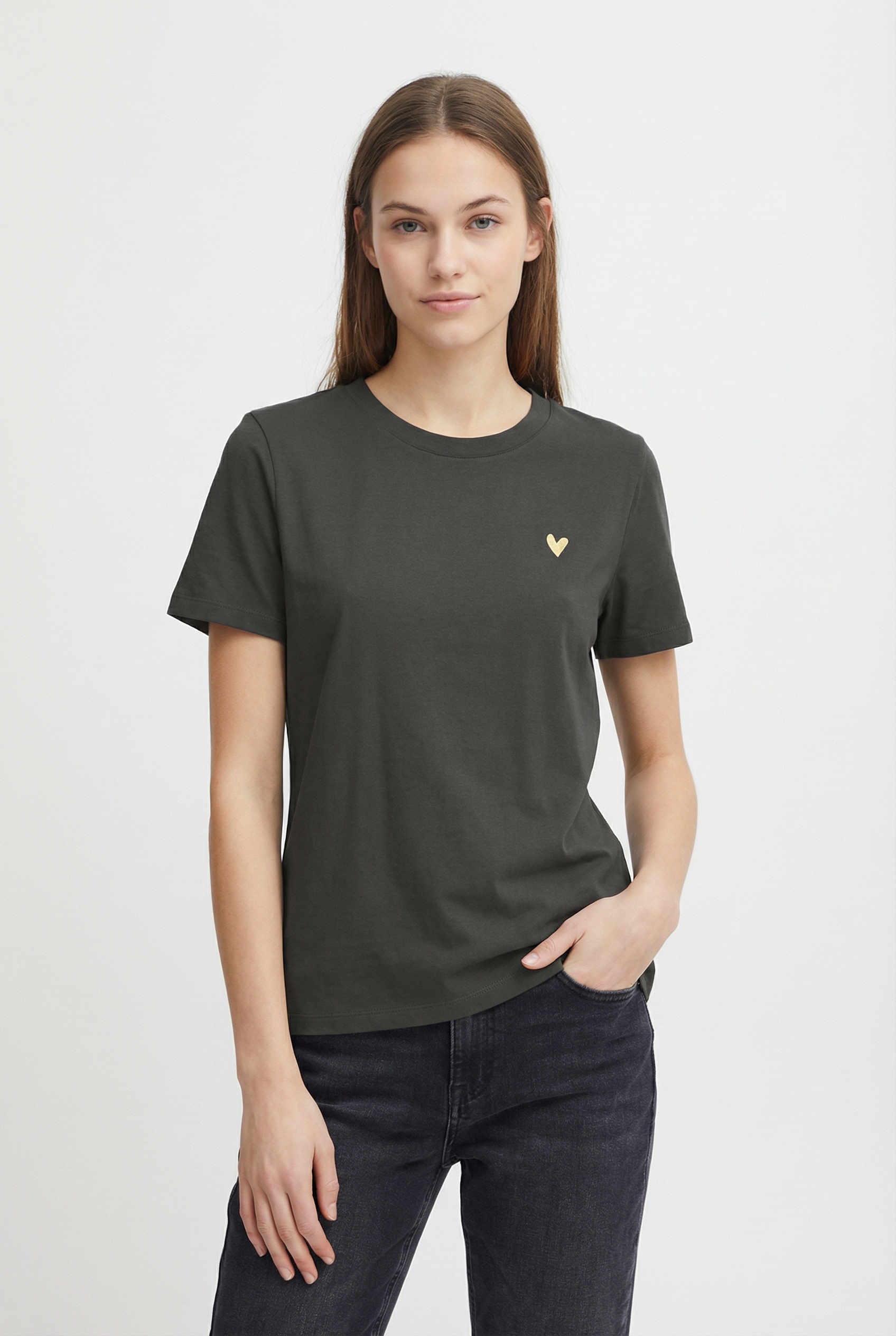 Image of Vero Moda Kurzarmshirt "VMVIVA S/S O-NECK T-SHIRT JRS BTQ GA"