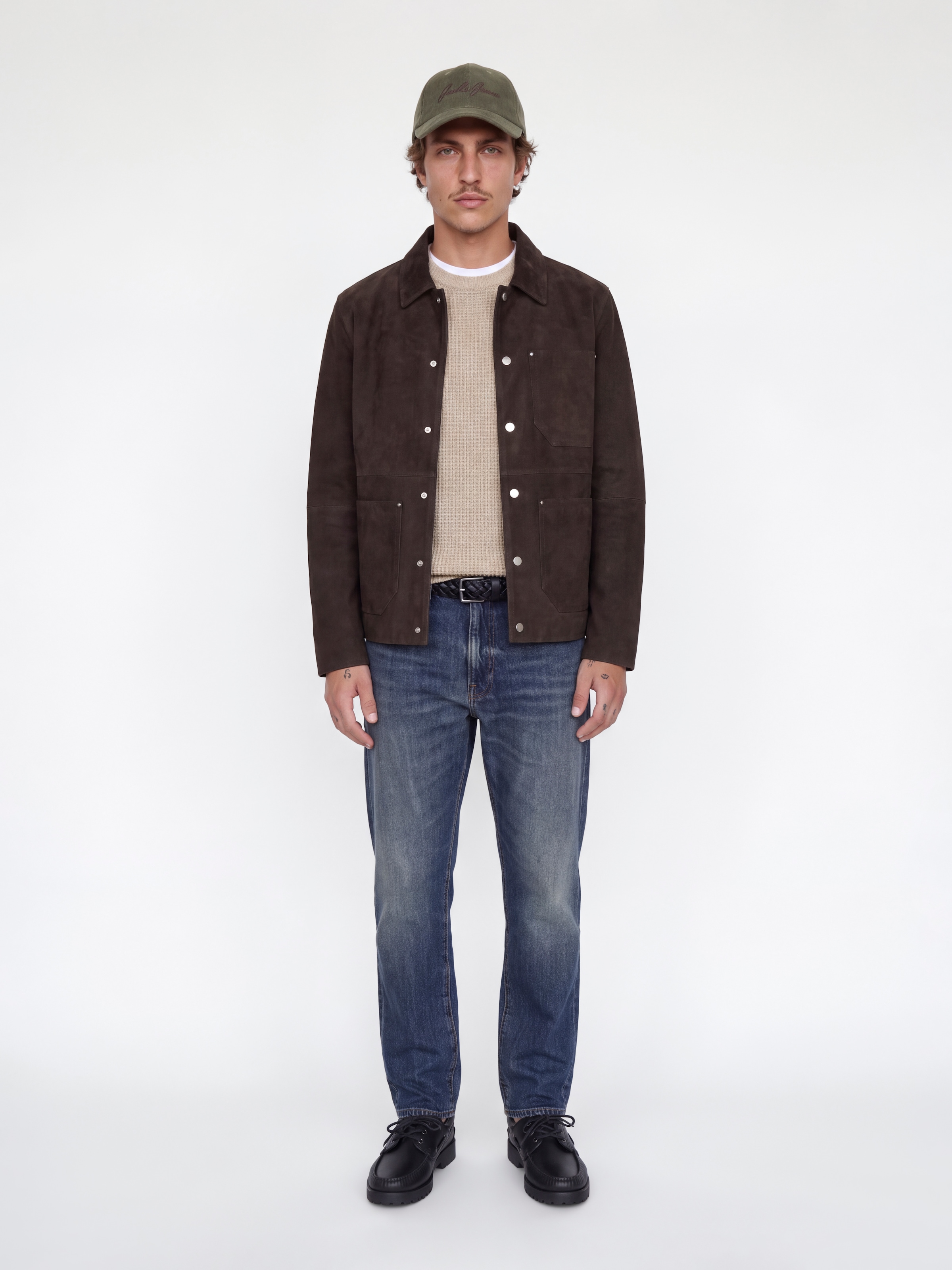 Jack & Jones Pull à col rond »JJLUKE KNIT CREW NECK AW26« mélange de matériaux, coupe régulière