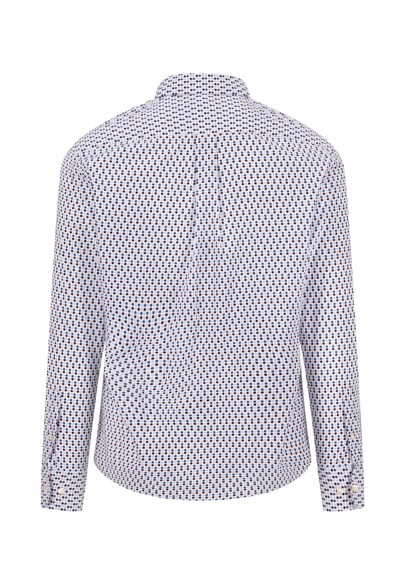 FYNCH-HATTON Chemise à manches longues normale Passform, aus reiner Baumwolle, mit Minimalmuster