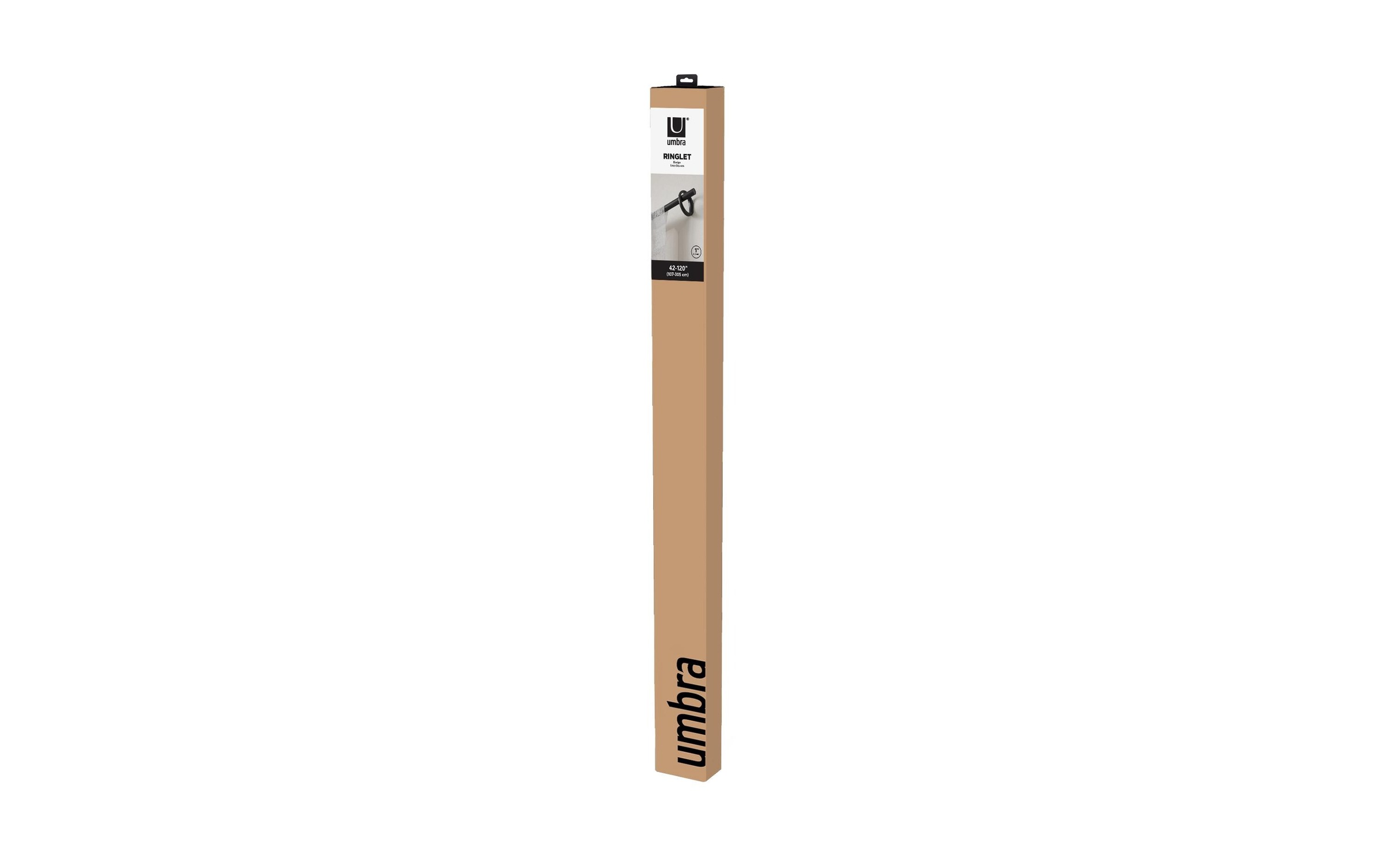Umbra Vorhangstange »Ringlet 107 - 305 cm, Schwarz matt«