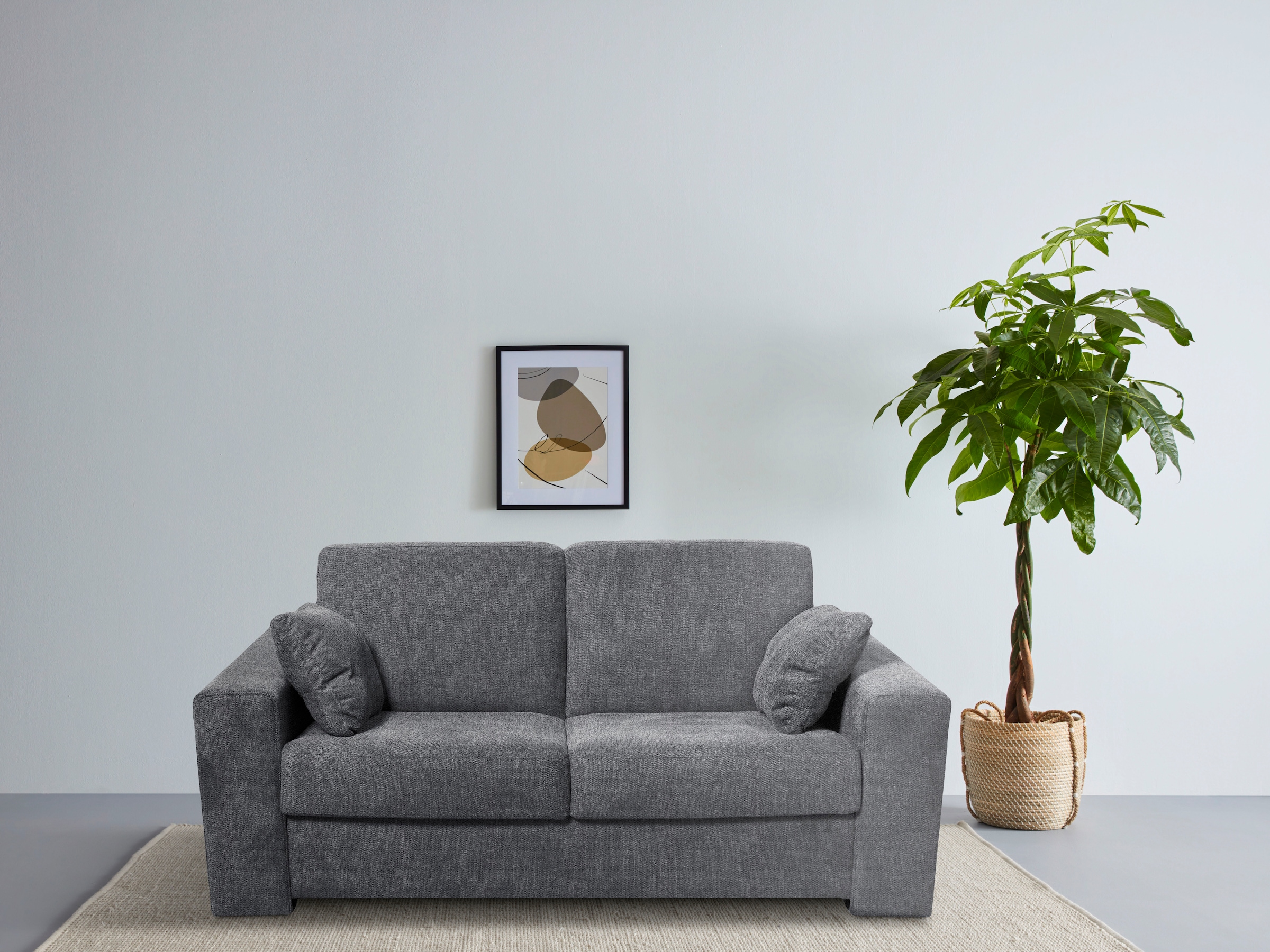 Home affaire 2-Sitzer »Roma Matratzenhöhe 14 cm« Dauerschlaffunktion, mit Unterfederung, Liegemasse ca 123x198 cm