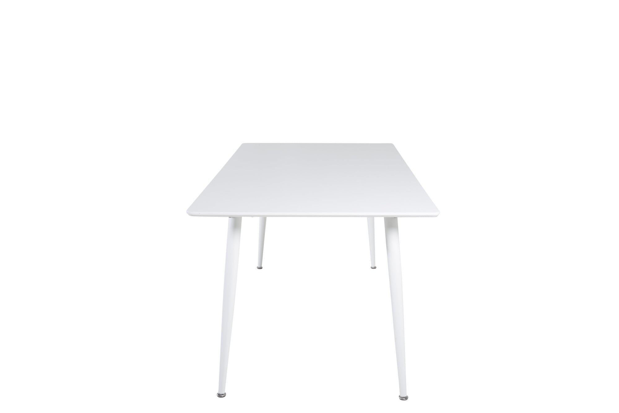 Venture Home Esstisch »Polar, rechteckiger Esstisch in hellem Weiss, 180 × 90 cm« Esszimmertisch, MDF, Metallbeine, rechteckig, hell, skandinavisch