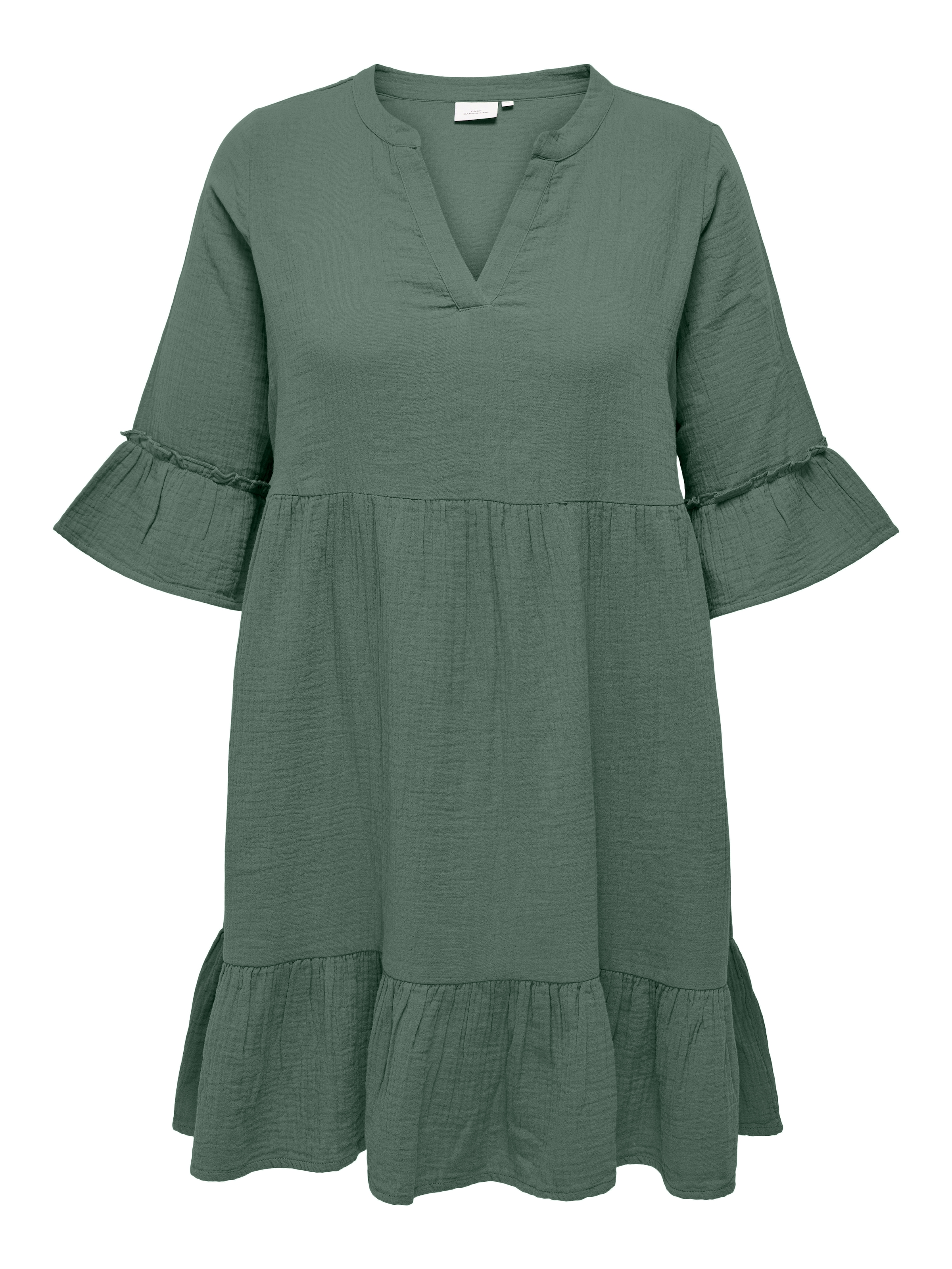 ONLY CARMAKOMA Robe tunique »CARTHYRA LIFE PEPLUM DRESS WVN« Sommerkleid