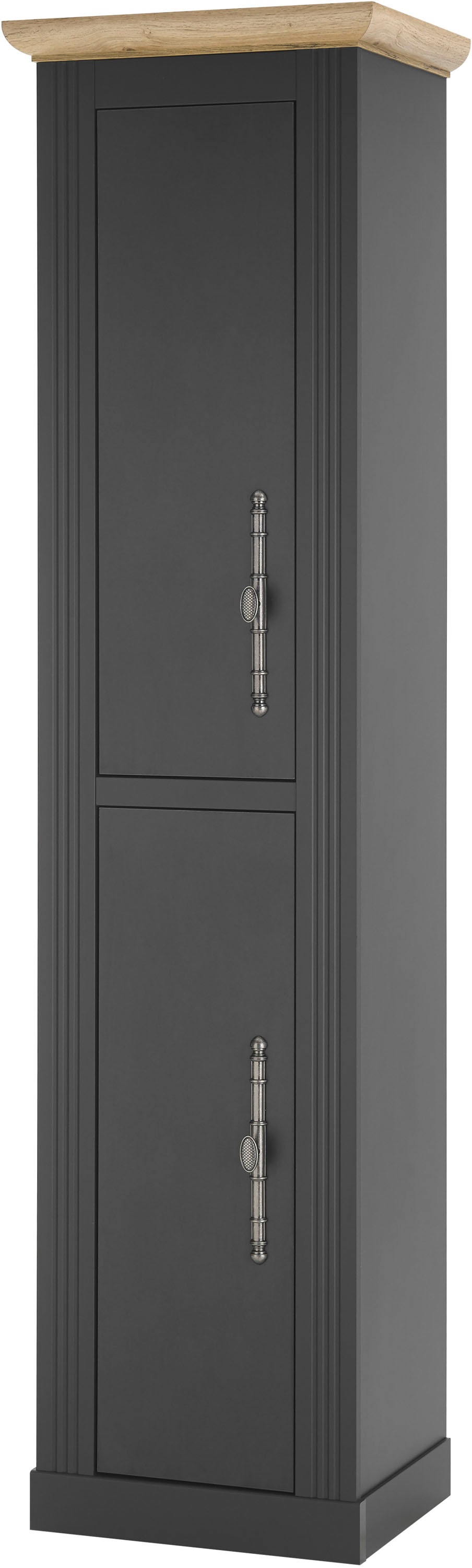 Image of GOODproduct Stauraumschrank "WESTMINSTER, Badschrank im Landhausstil, Schrank mit Metallgriffen" in 2 Farben verfügbar, mit Stauraum hinter Drehtüren