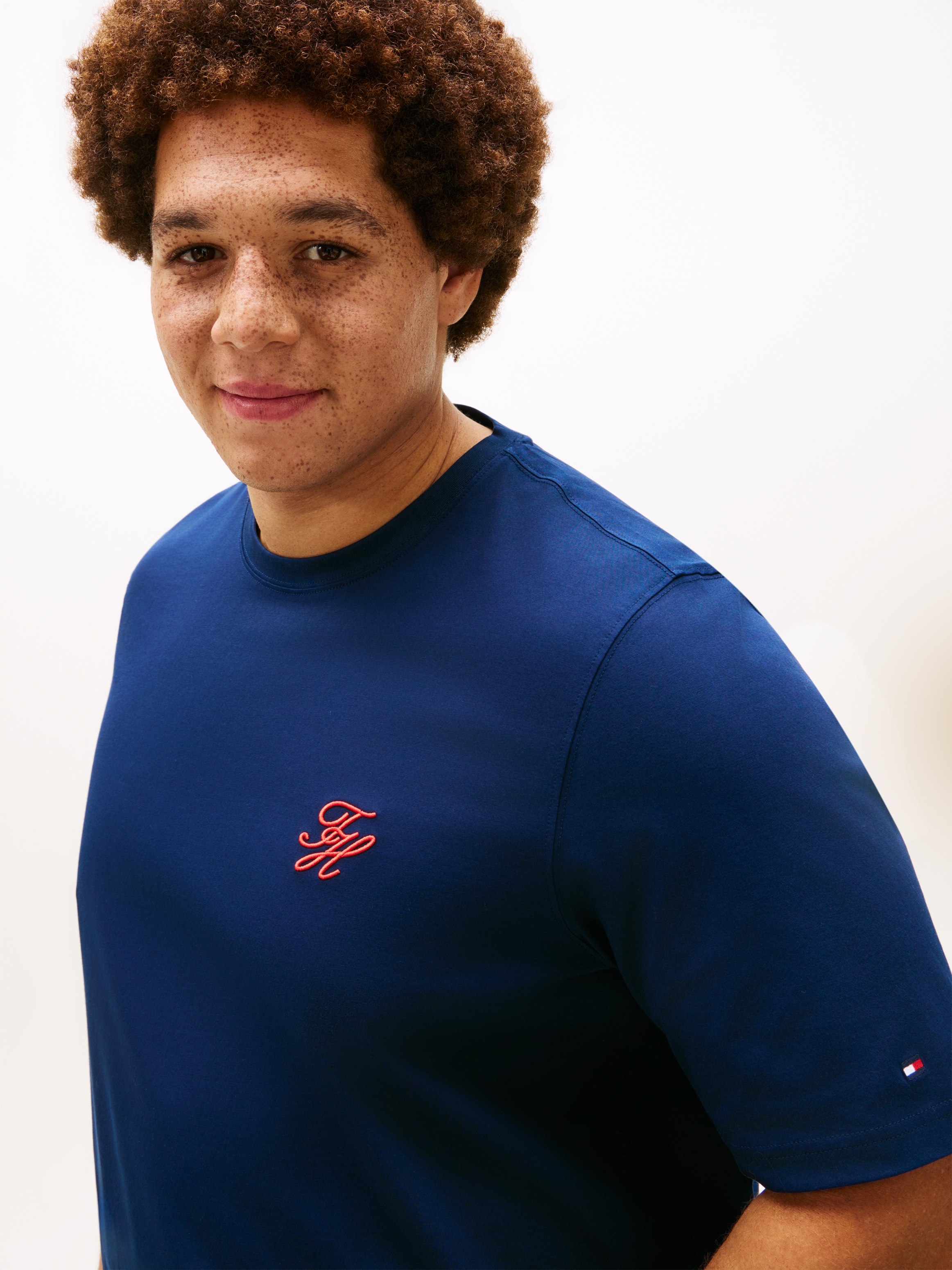 Tommy Hilfiger Big & Tall T-Shirt »BT-SCRIPT MONOGRAM SWIMSHOP« Grosse Grössen, Jersey, Logo-Stickerei