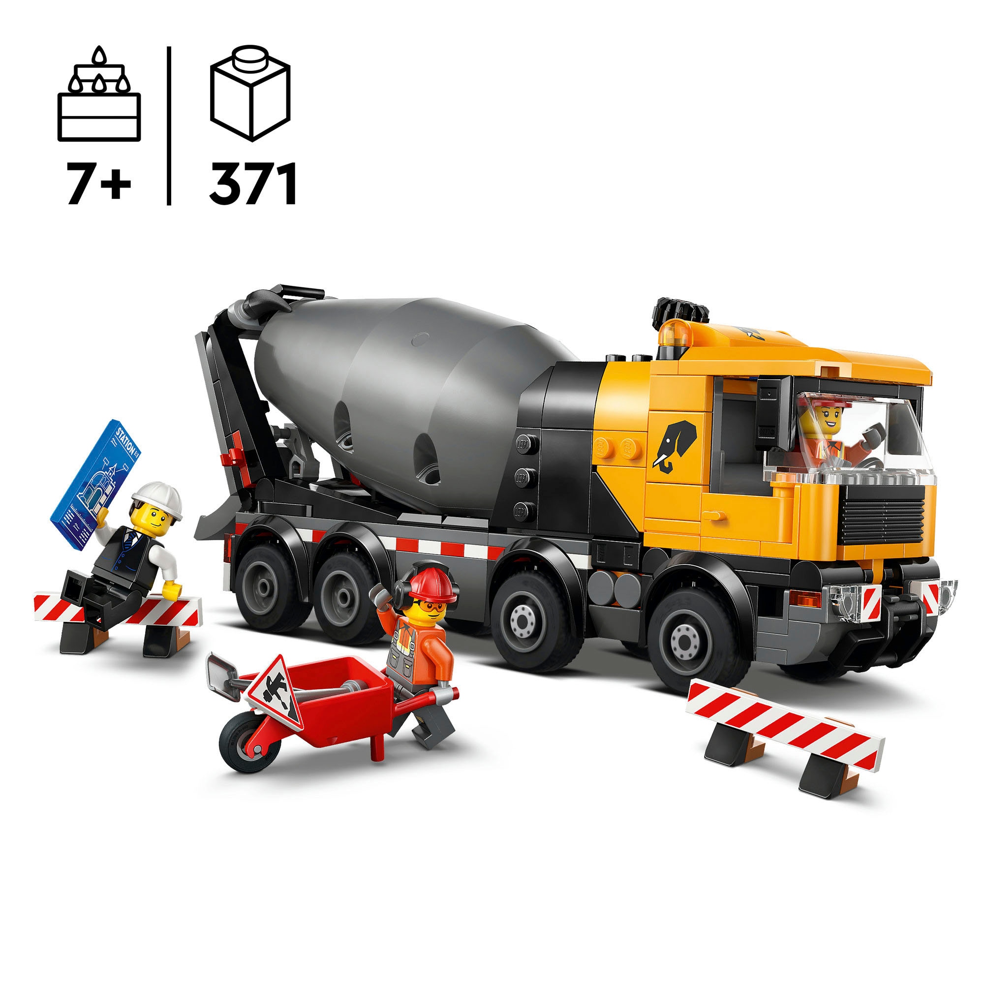 LEGO® Pions de construction »Betonmischer (60478), LEGO City« Made in Europe