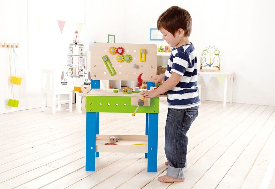 Hape Spielwerkbank »Meister Werkbank (38-tlg.)«