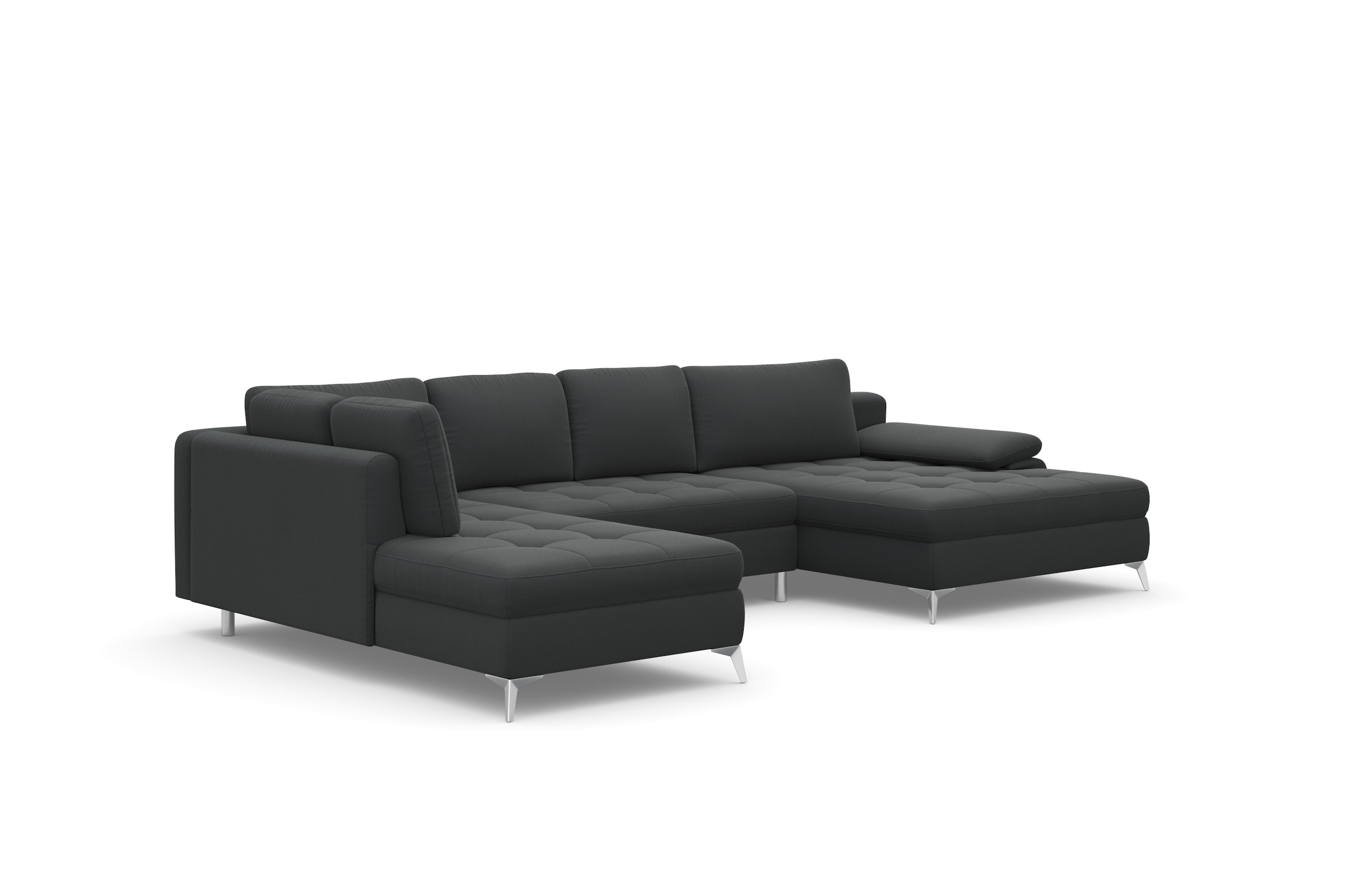 sit&more Wohnlandschaft »Latigo U-Form« mit Mega-Recamiere, wahlweise mit Bettfunktion und Bettkasten