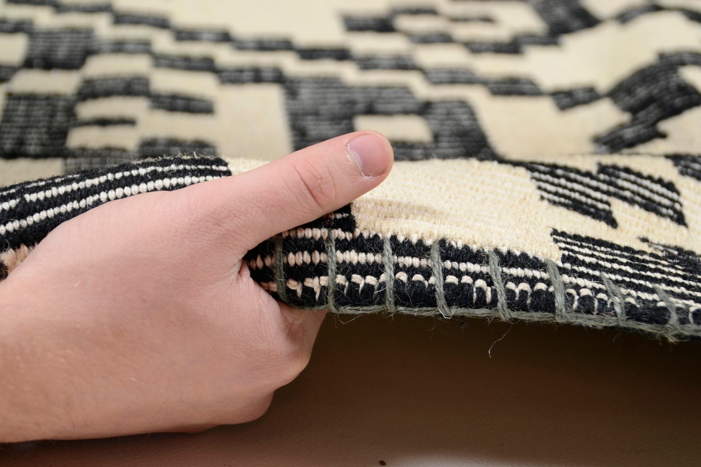 TOM TAILOR HOME Tapis en laine »Large Pattern Kelim« Rectangulaire 6 mm Höhe reine Wolle, handgewebt, Boho-Style