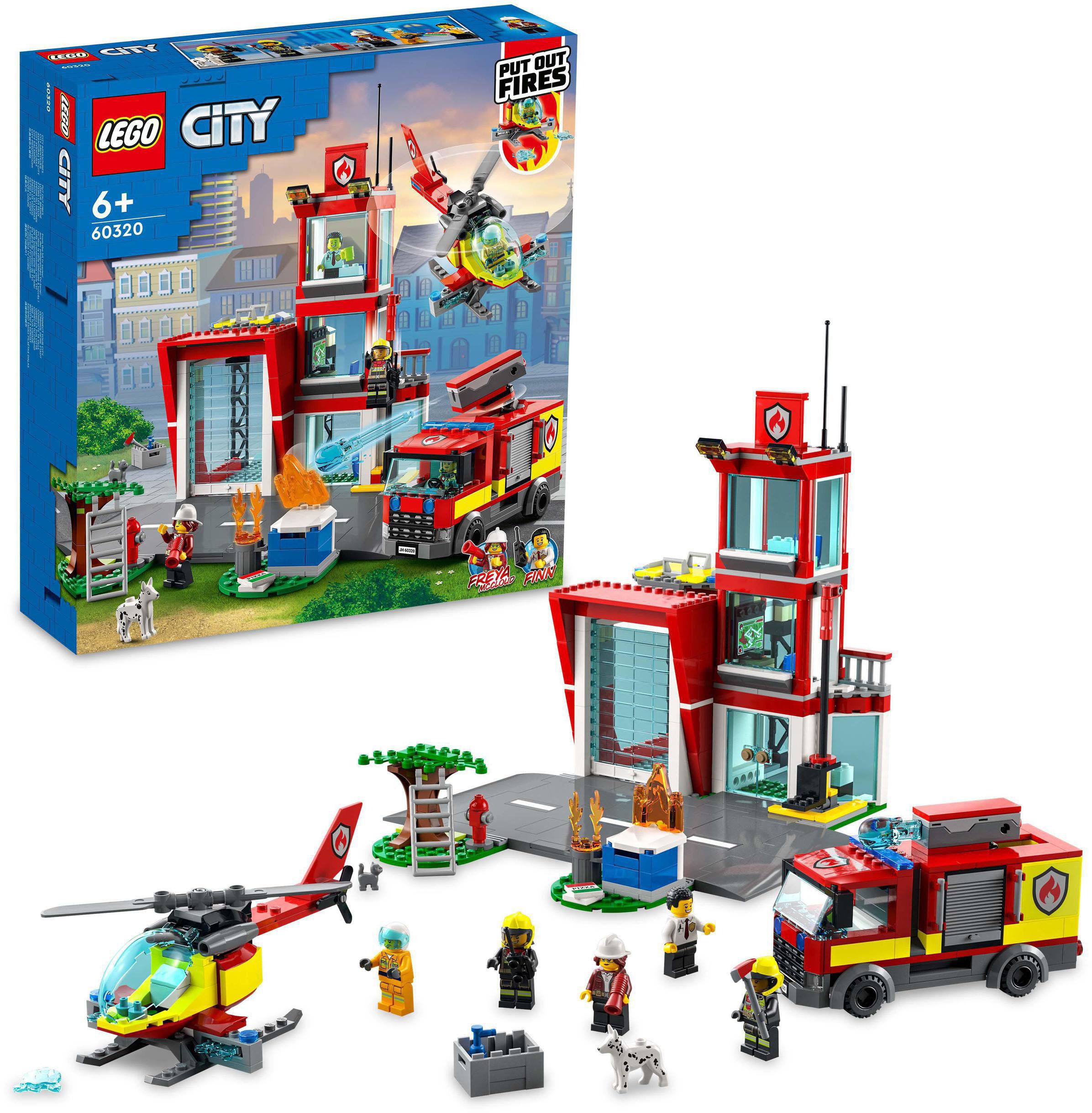 Image of LEGO® Konstruktionsspielsteine »Feuerwache (60320), LEGO® City«, (540 St.) bei Ackermann Versand Schweiz