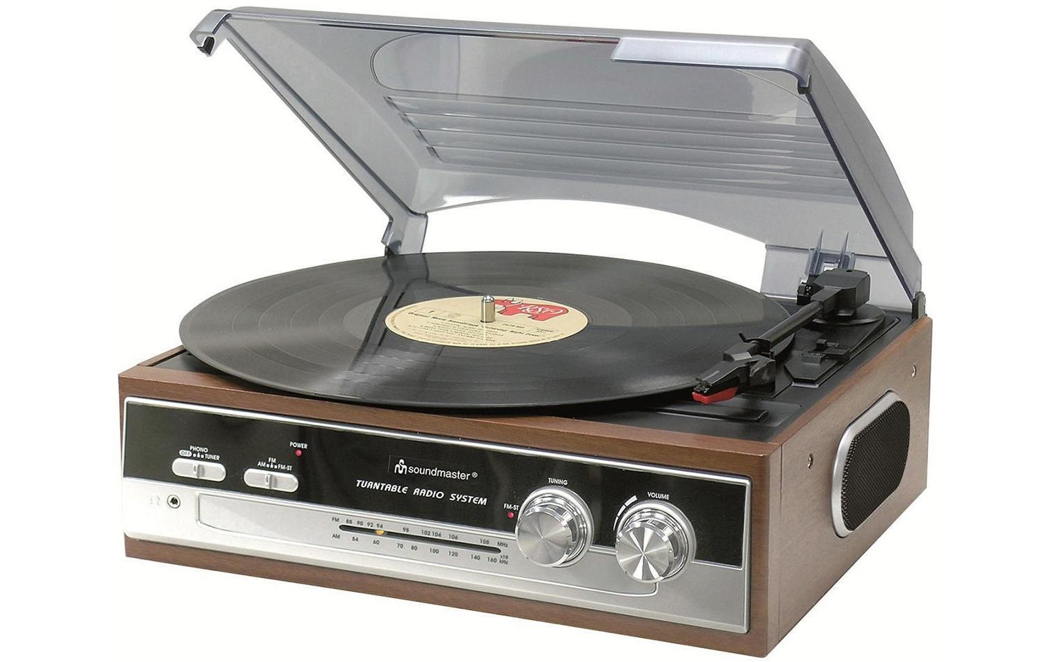 Image of Soundmaster Stereoanlage "PL186H Braun" ( FM-Tuner )