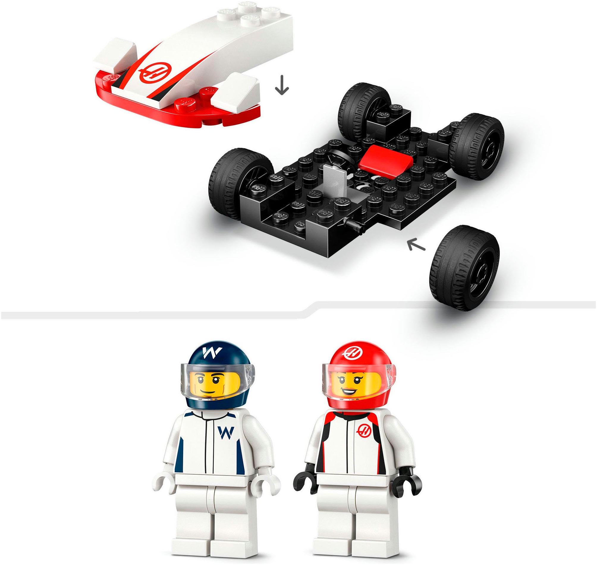 LEGO® Pions de construction »F1® Williams Racing und Haas F1® Rennautos (60464), LEGO City« Made in Europe