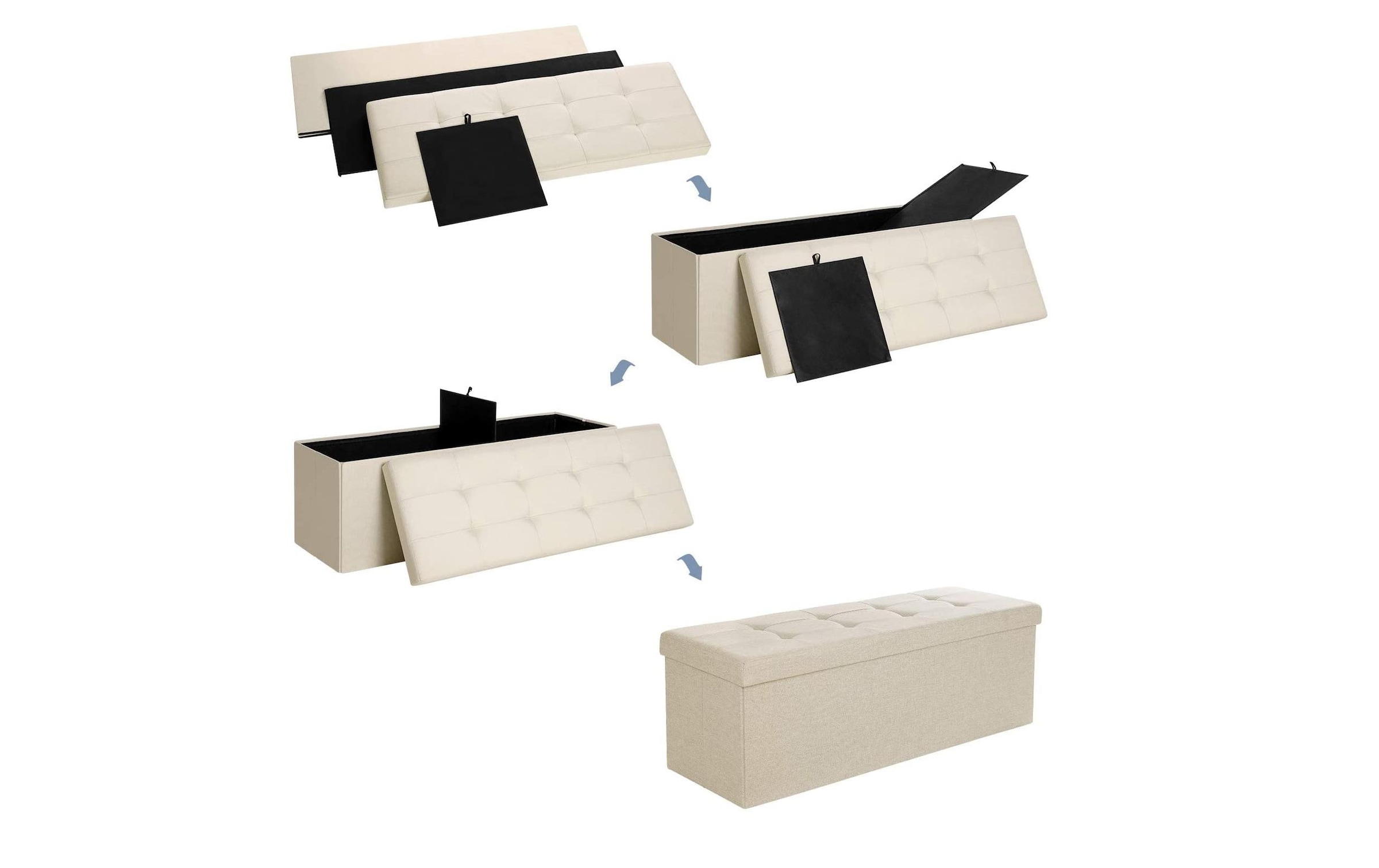SONGMICS Sitztruhe »Ottomane mit Stauraum 110 x 38 cm«