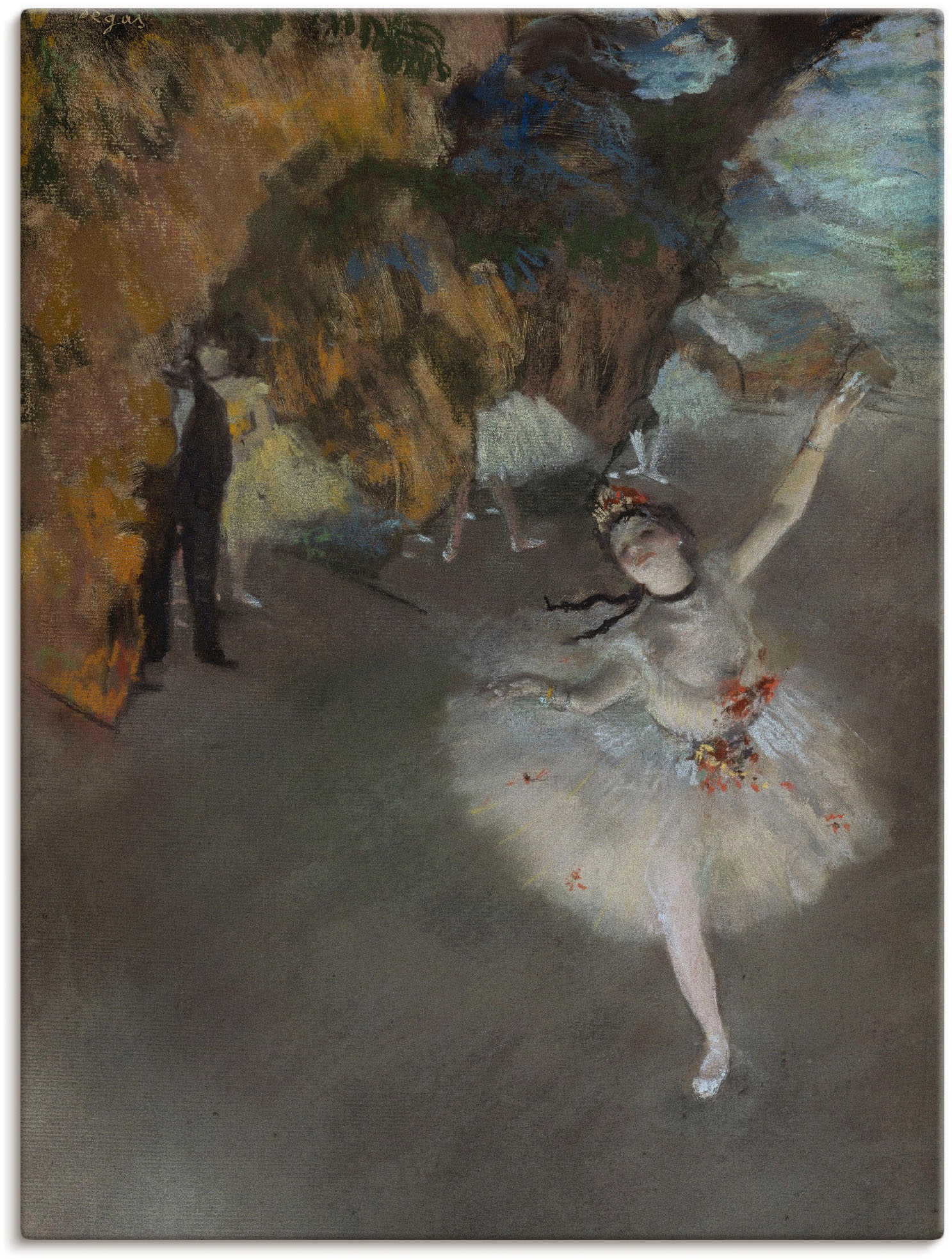 Image of Artland Wandbild »Der Star Danseuse sur la Scene«, Frau, (1 St.), in vielen Grössen & Produktarten -Leinwandbild, Poster, Wandaufkleber / Wandtattoo auch für Badezimmer geeignet bei Ackermann Versand Schweiz