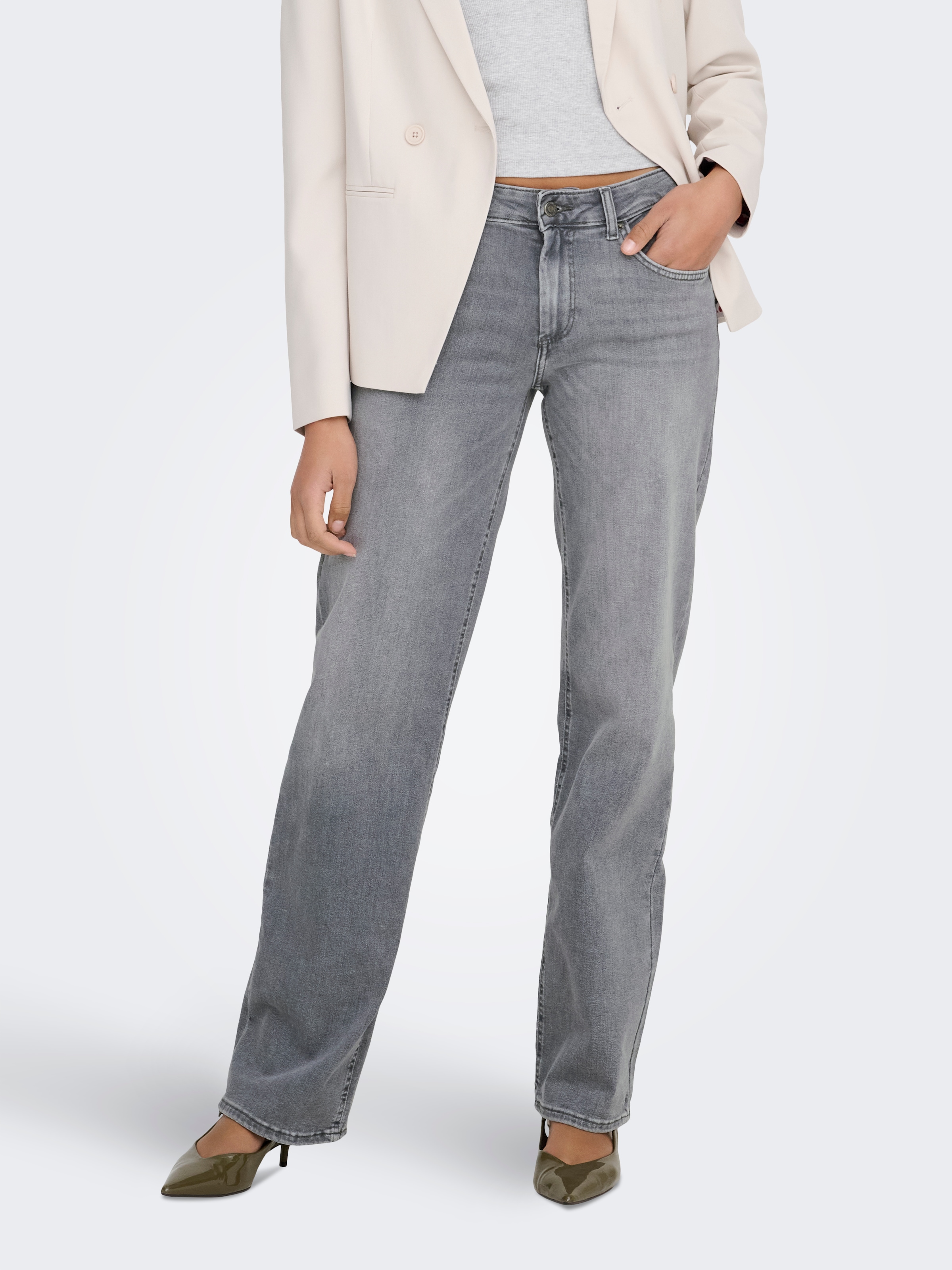 Image of ONLY Straight-Jeans "ONLBLUSH MID STRAIGHT DNM TAI0918 NOOS"