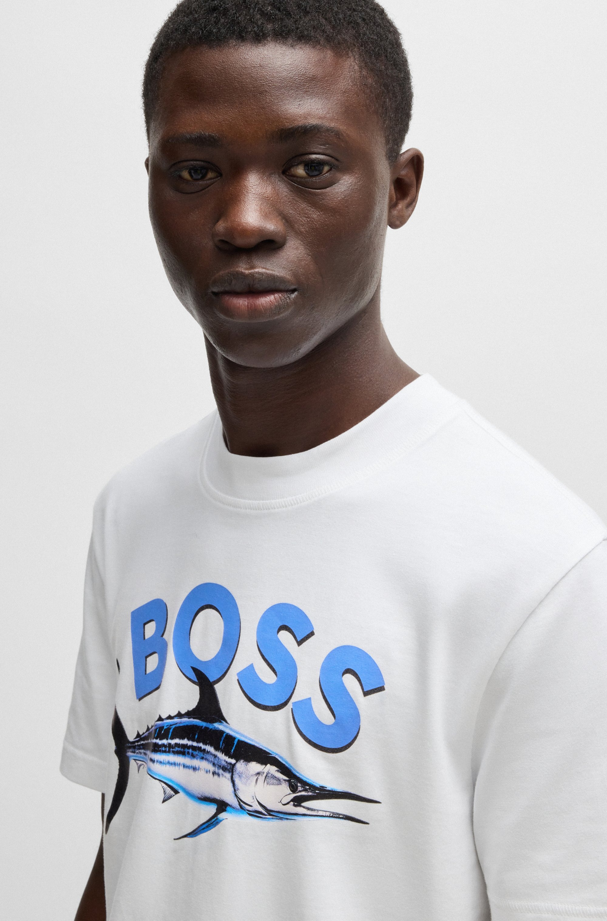 BOSS ORANGE T-Shirt »Te Bossfish«, mit Aufdruck
