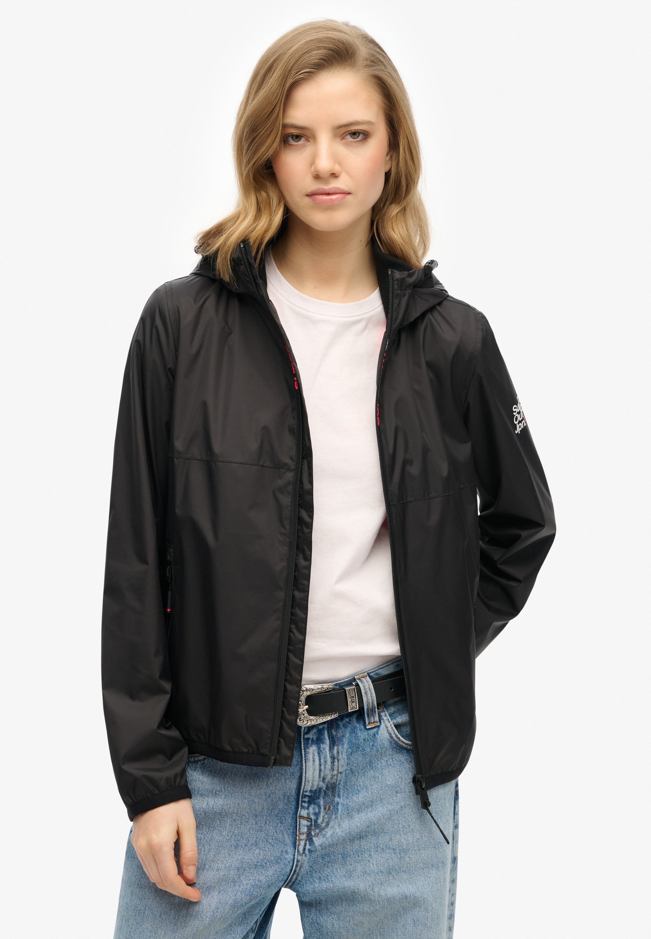 Superdry Veste d'extérieur »HOODED LOGO WINDBREAKER JACKET« mit Kapuze